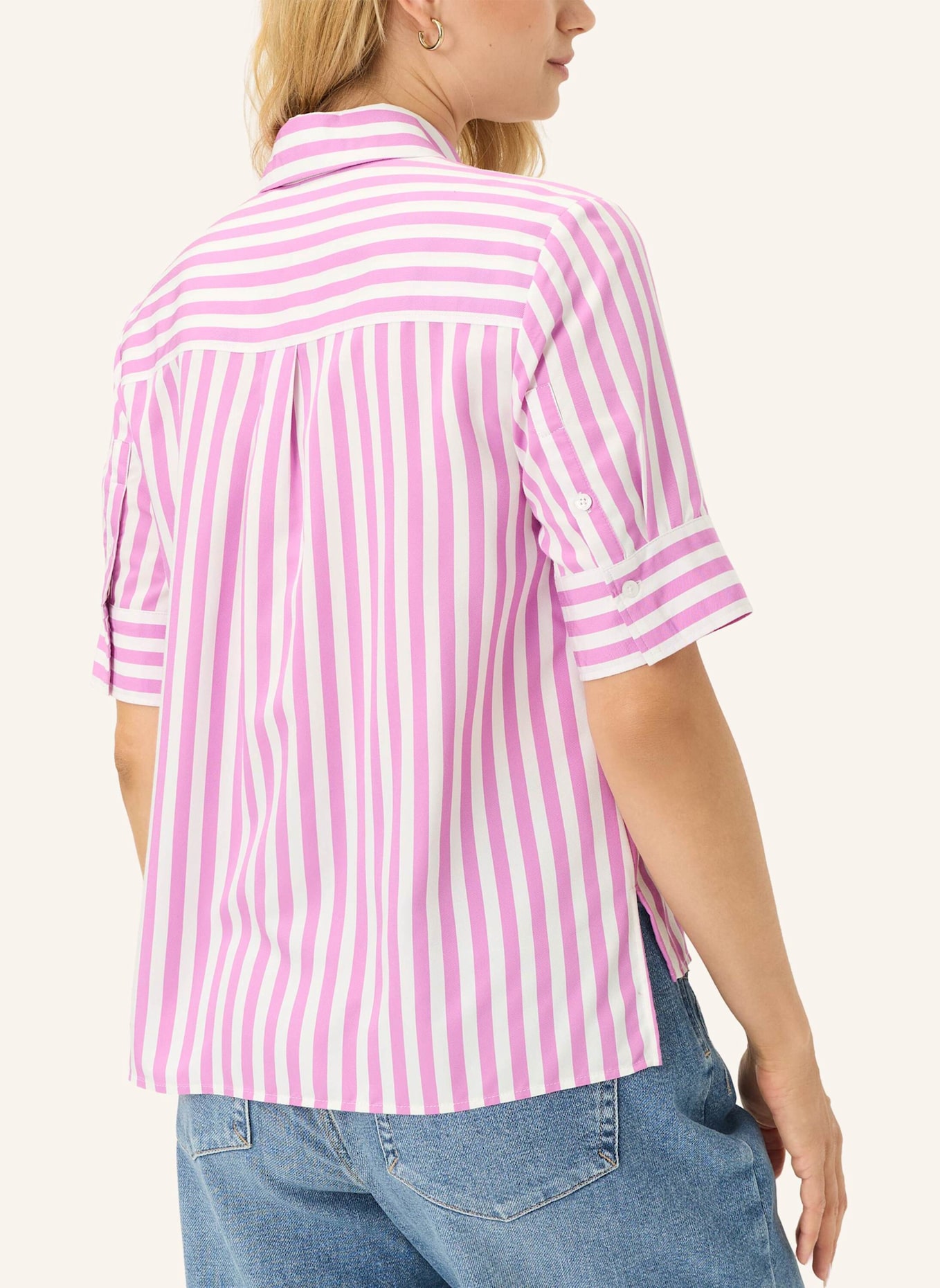 BRAX Hemdbluse STYLE VICA FRIL: LILA