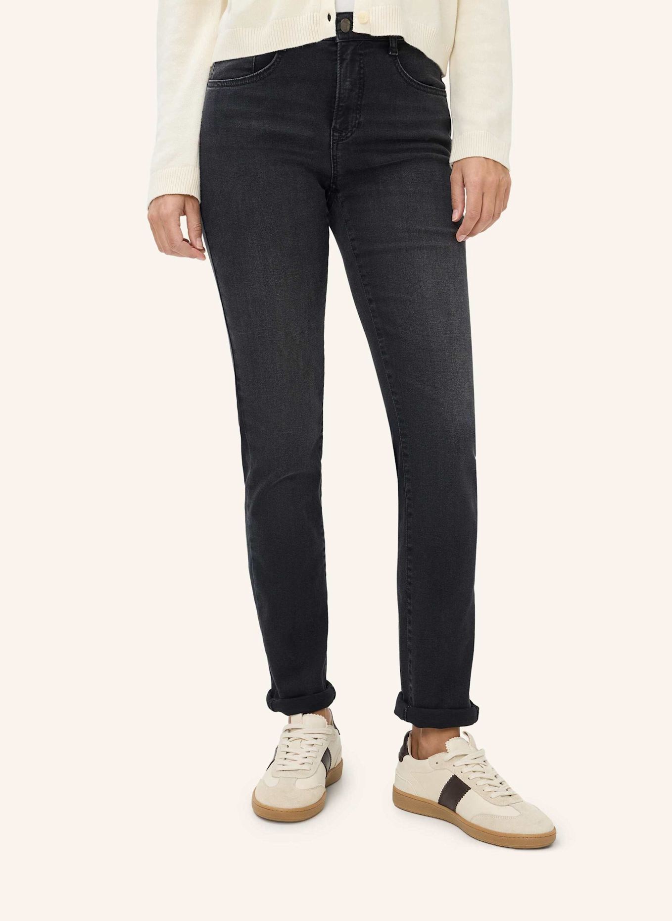 BRAX Five-Pocket-Jeans STYLE CAROLA: SCHWARZ