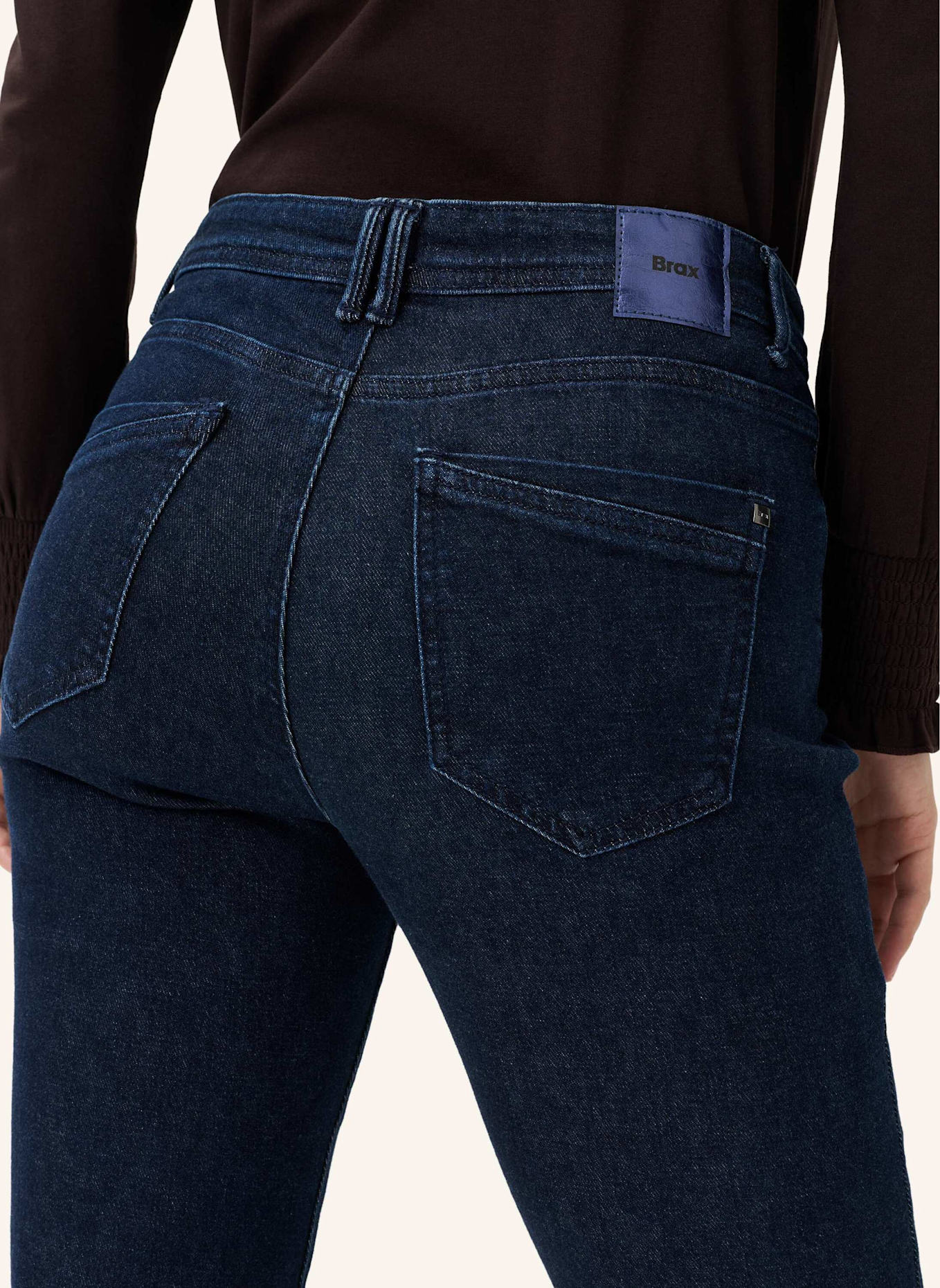 BRAX Five-Pocket-Jeans STYLE CAROLA: DUNKELBLAU