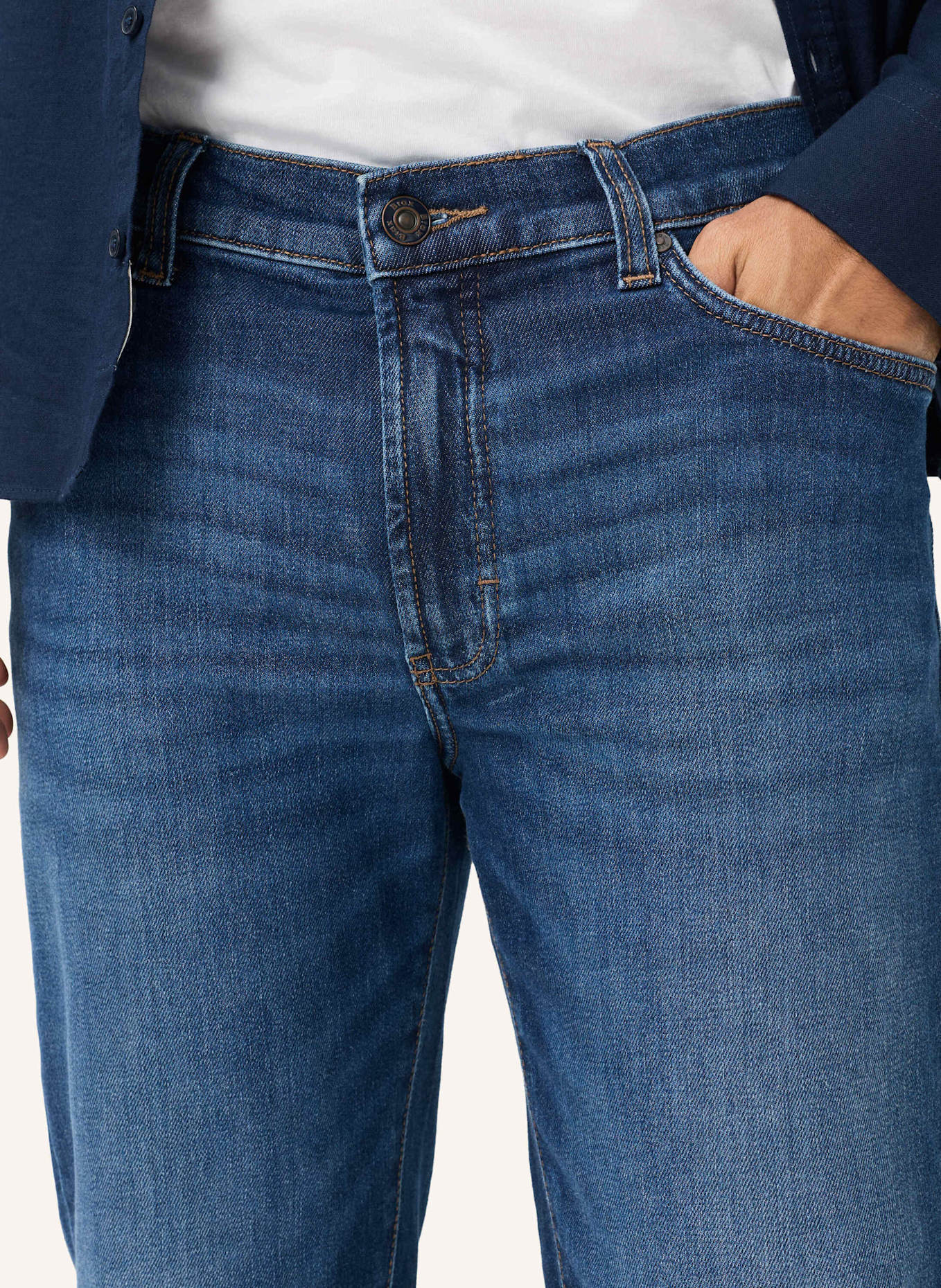 BRAX Jeans CLINT Relaxed Straight Fit: BLAU
