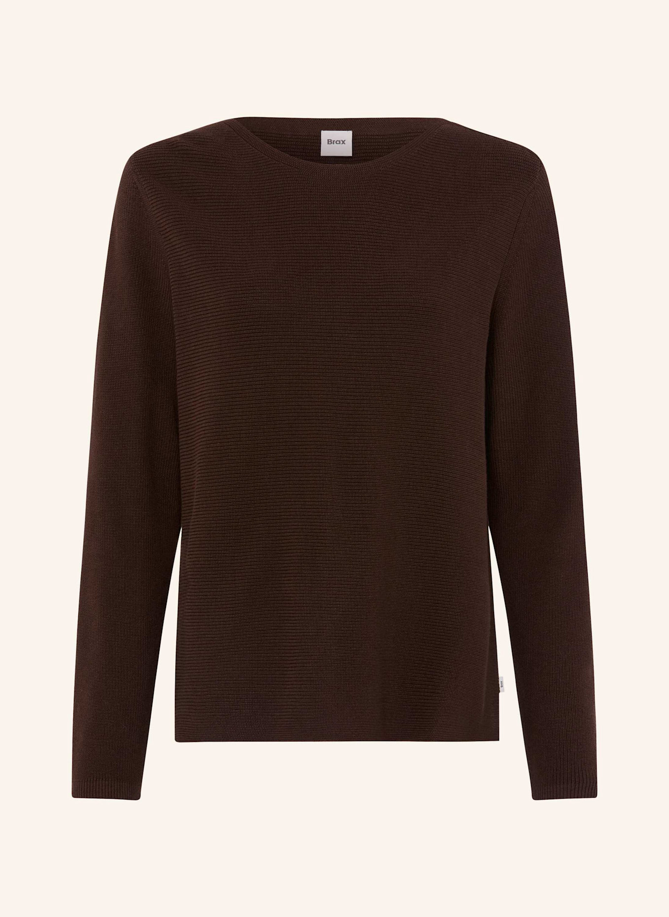 BRAX Strickpullover STYLE LESLEY: BRAUN