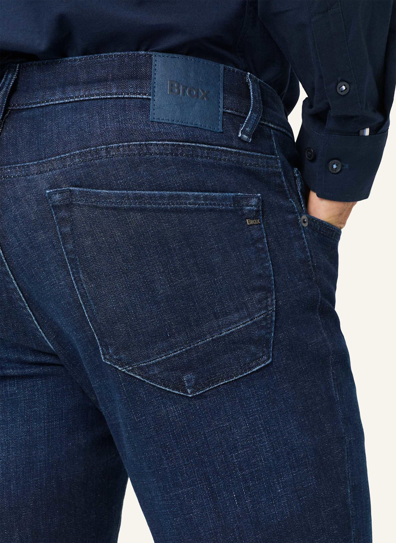BRAX Five-Pocket-Jeans STYLE CHUCK: DUNKELBLAU