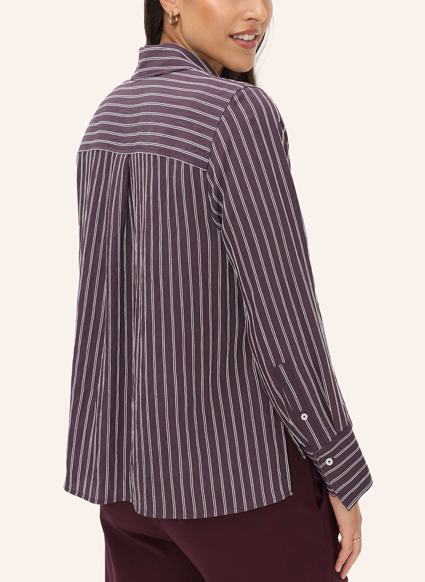 BRAX Hemdbluse STYLE VICA: DUNKELLILA