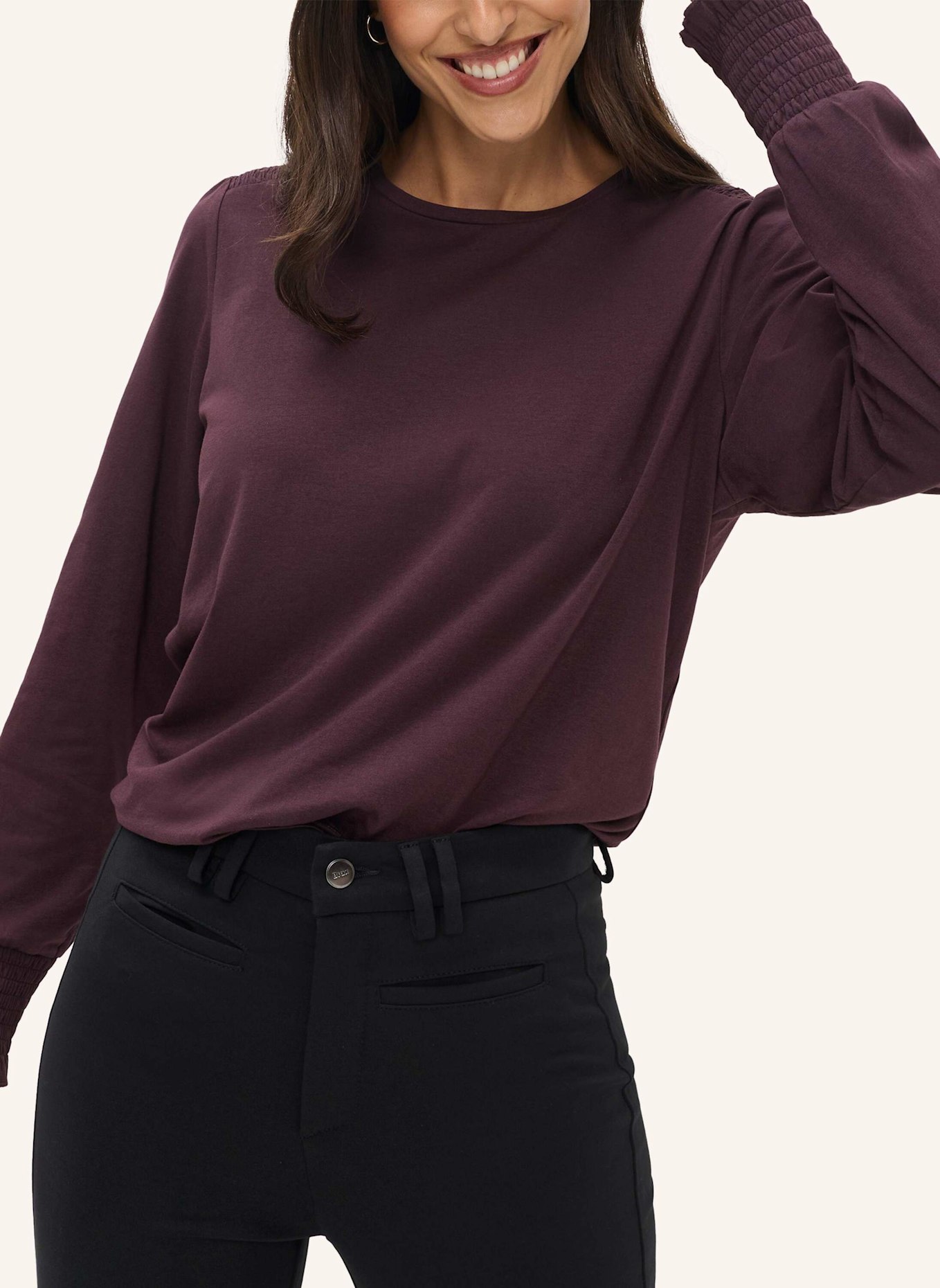 BRAX Shirt STYLE CAITLIN L: DUNKELLILA