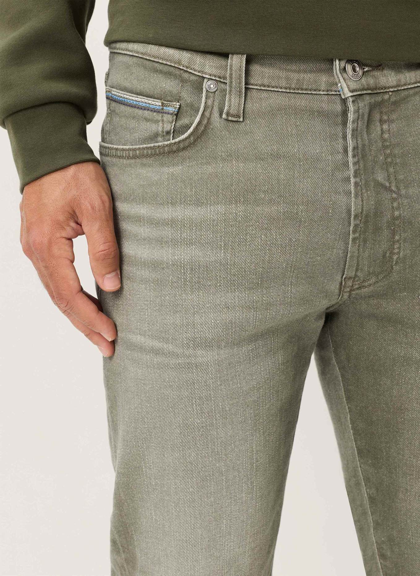 BRAX Five-Pocket-Jeans STYLE CLINT: OLIV