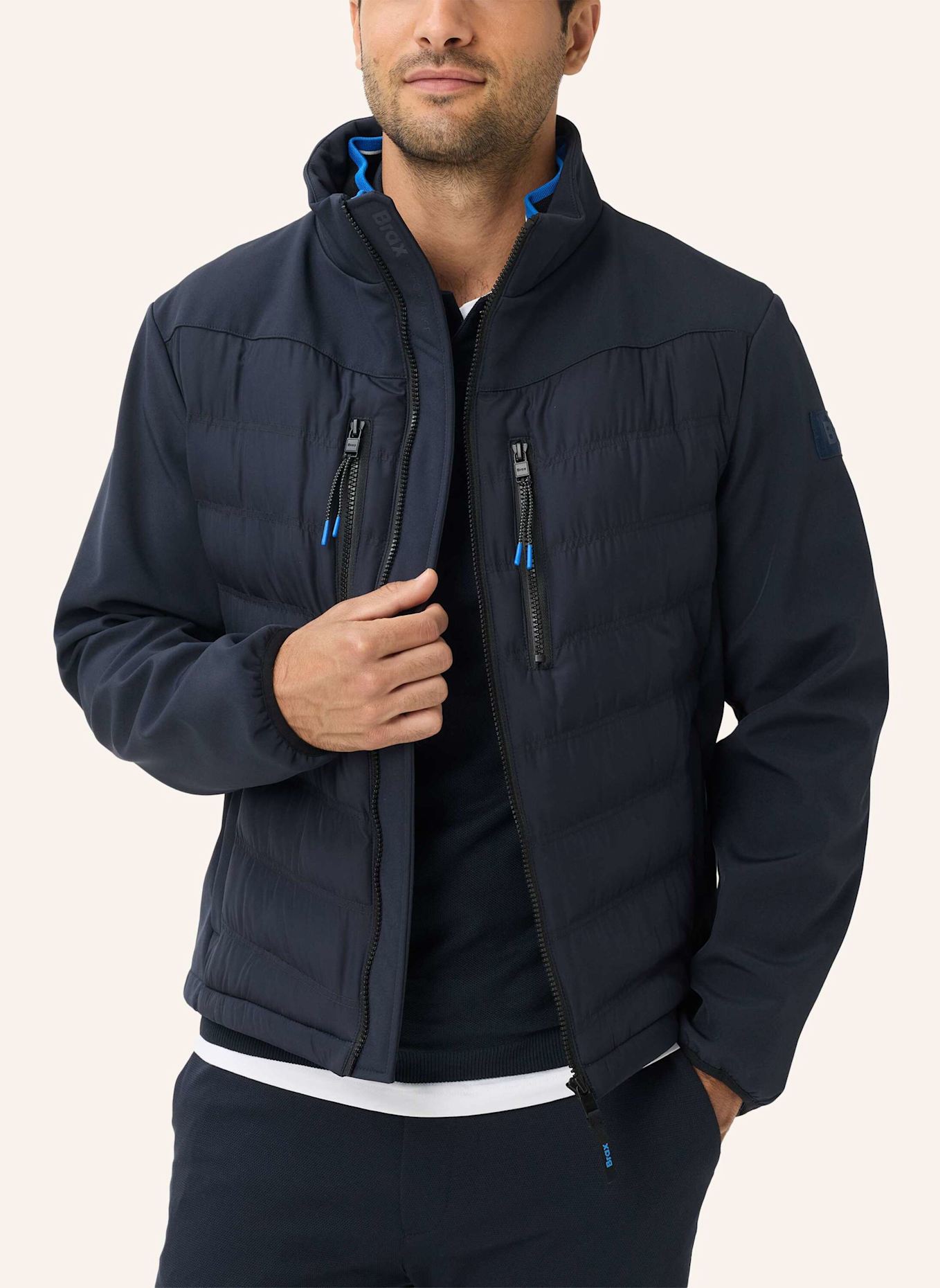 BRAX Hybridjacke STYLE TREVOR: BLAU