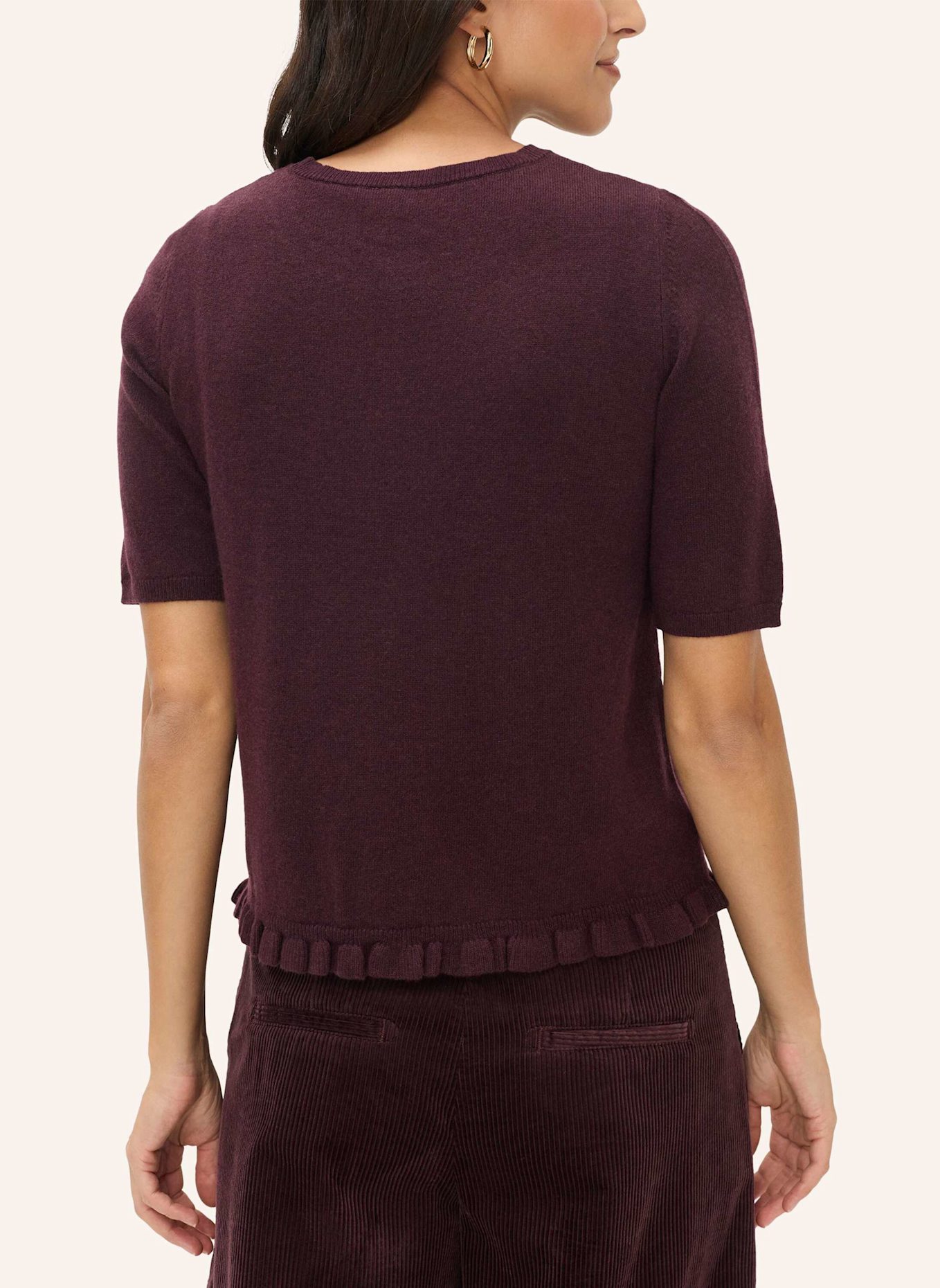 BRAX Strickpullover STYLE NINA: DUNKELLILA