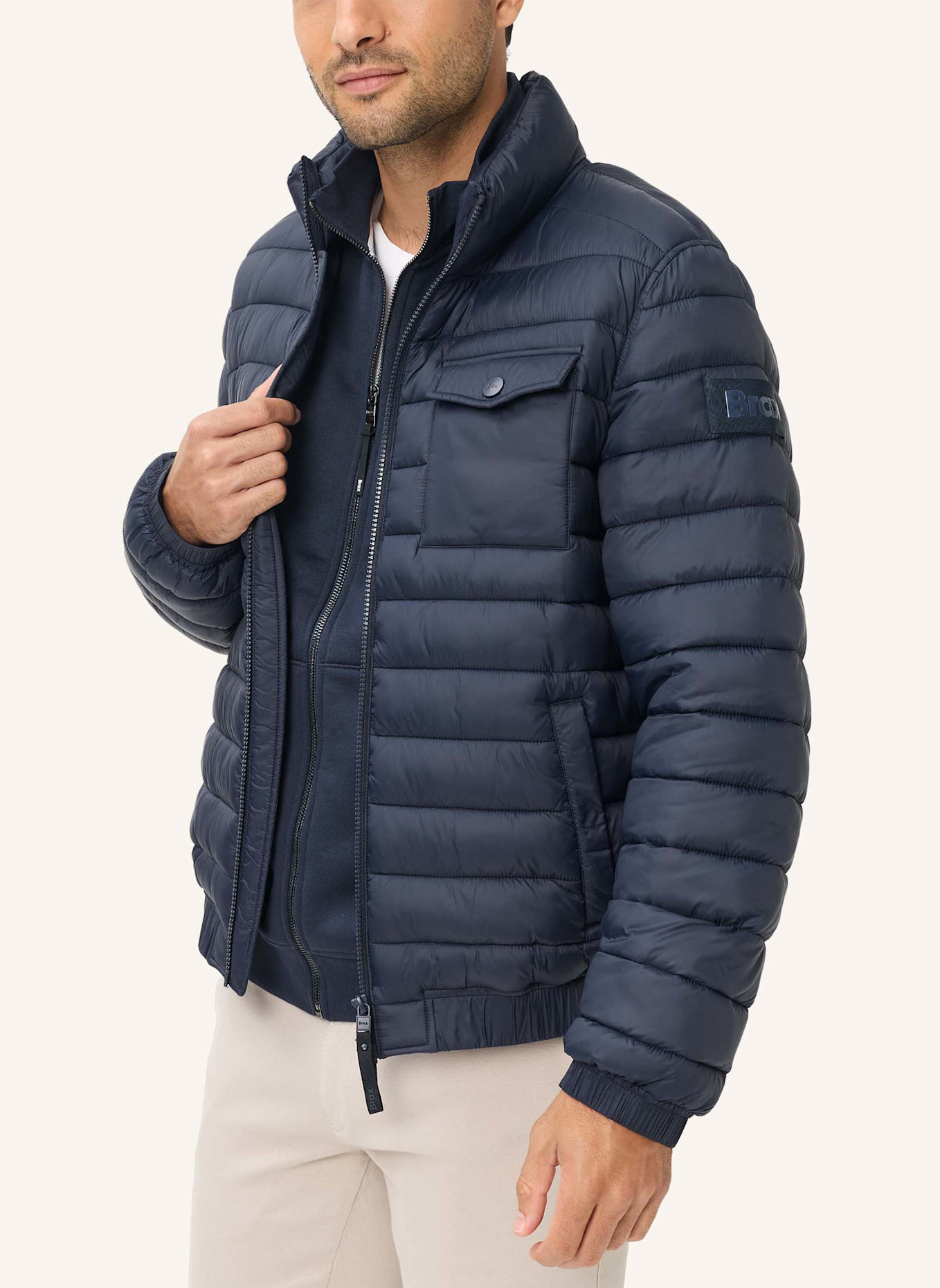 BRAX Steppjacke STYLE BRAD: BLAU