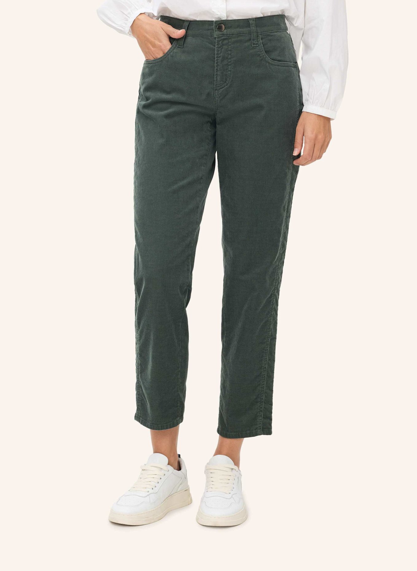 BRAX Five-Pocket-Jeans STYLE MILEY S: DUNKELGRÜN