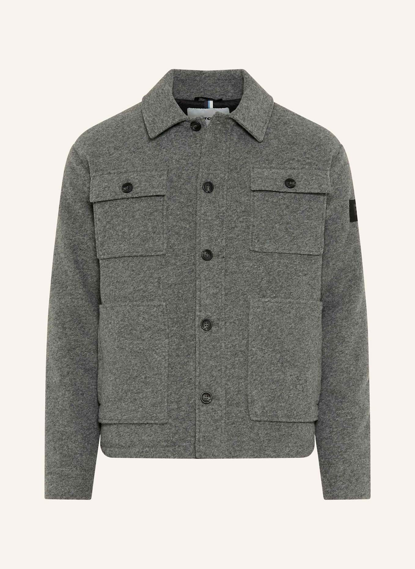 BRAX Overshirt STYLE TED: GRAU