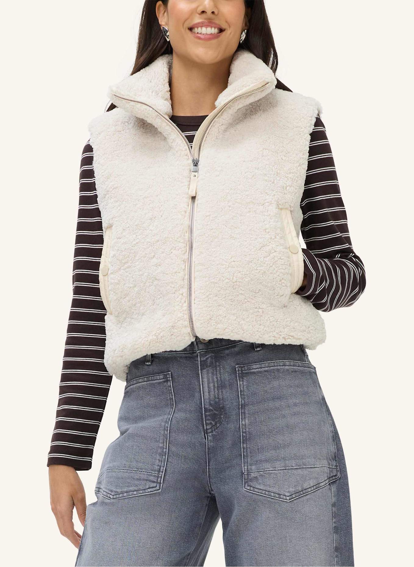 BRAX Weste STYLE YUNA: BEIGE