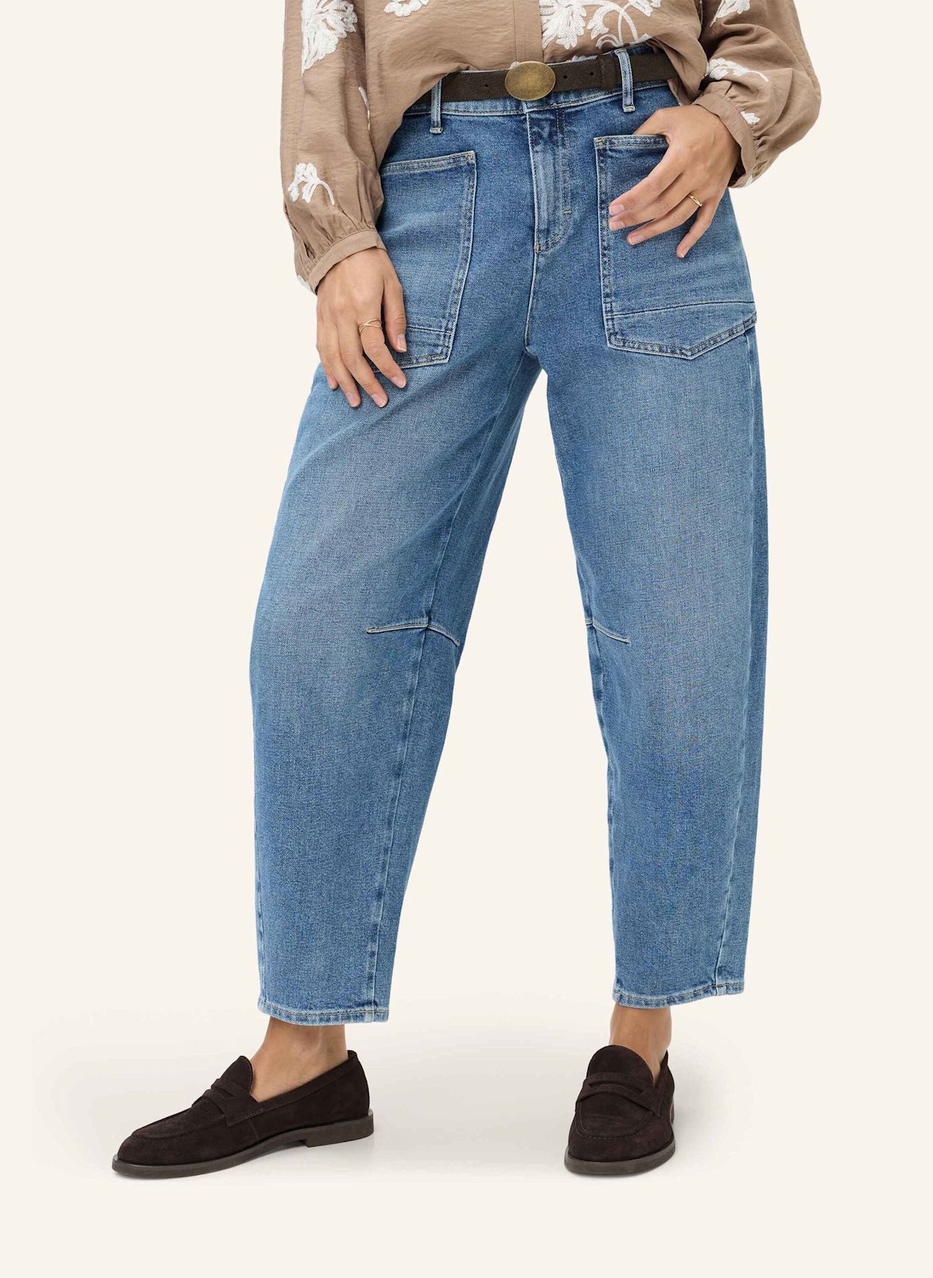 BRAX Barrel Leg STYLE MEGAN S: HELLBLAU