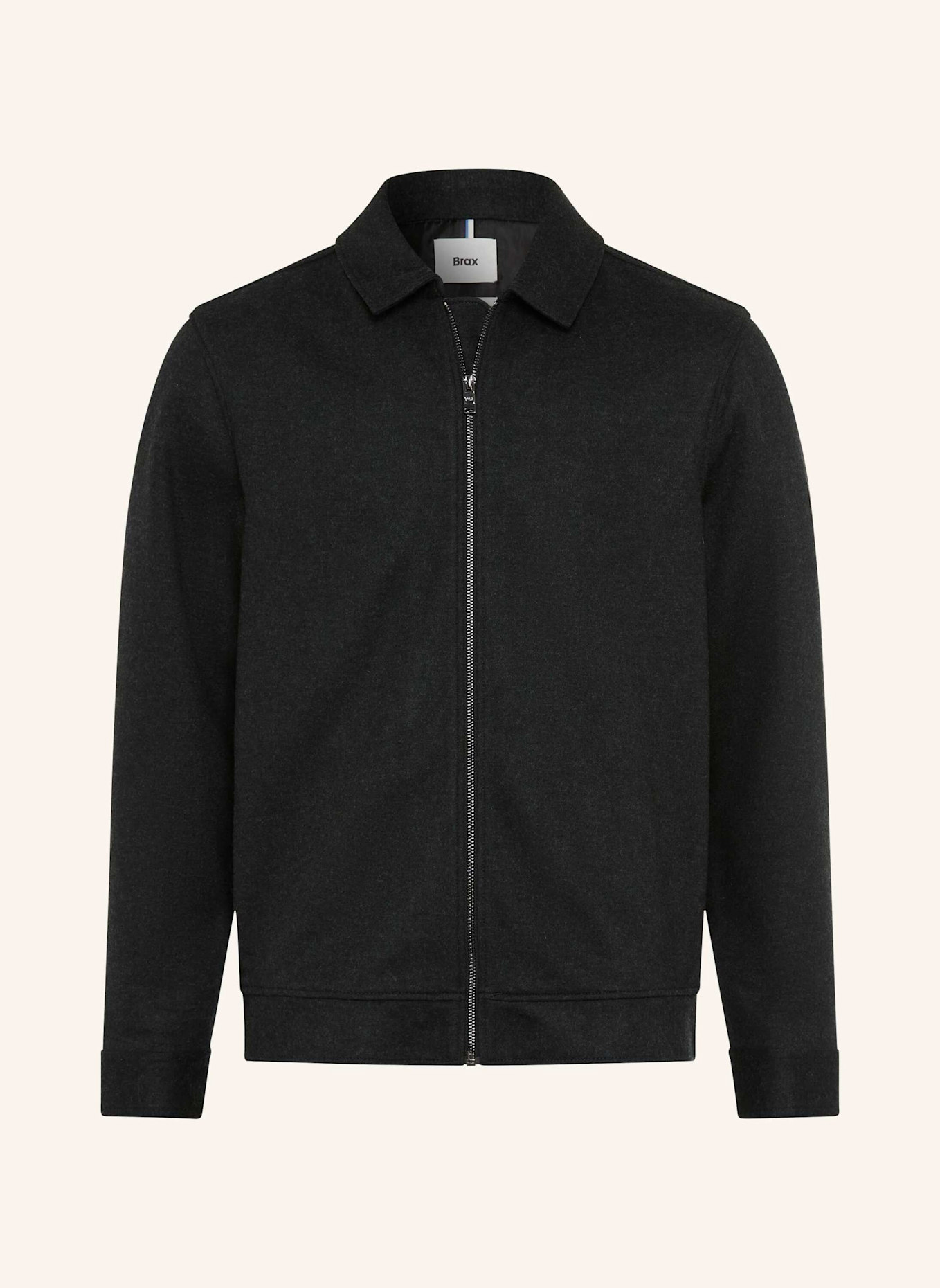 BRAX Overshirt STYLE SANTIAGO: DUNKELGRAU