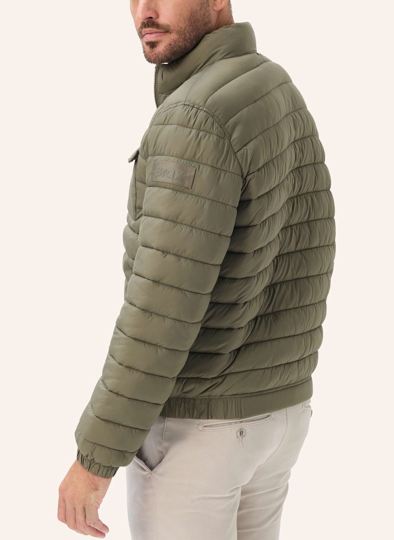 BRAX Steppjacke STYLE BRAD: KHAKI