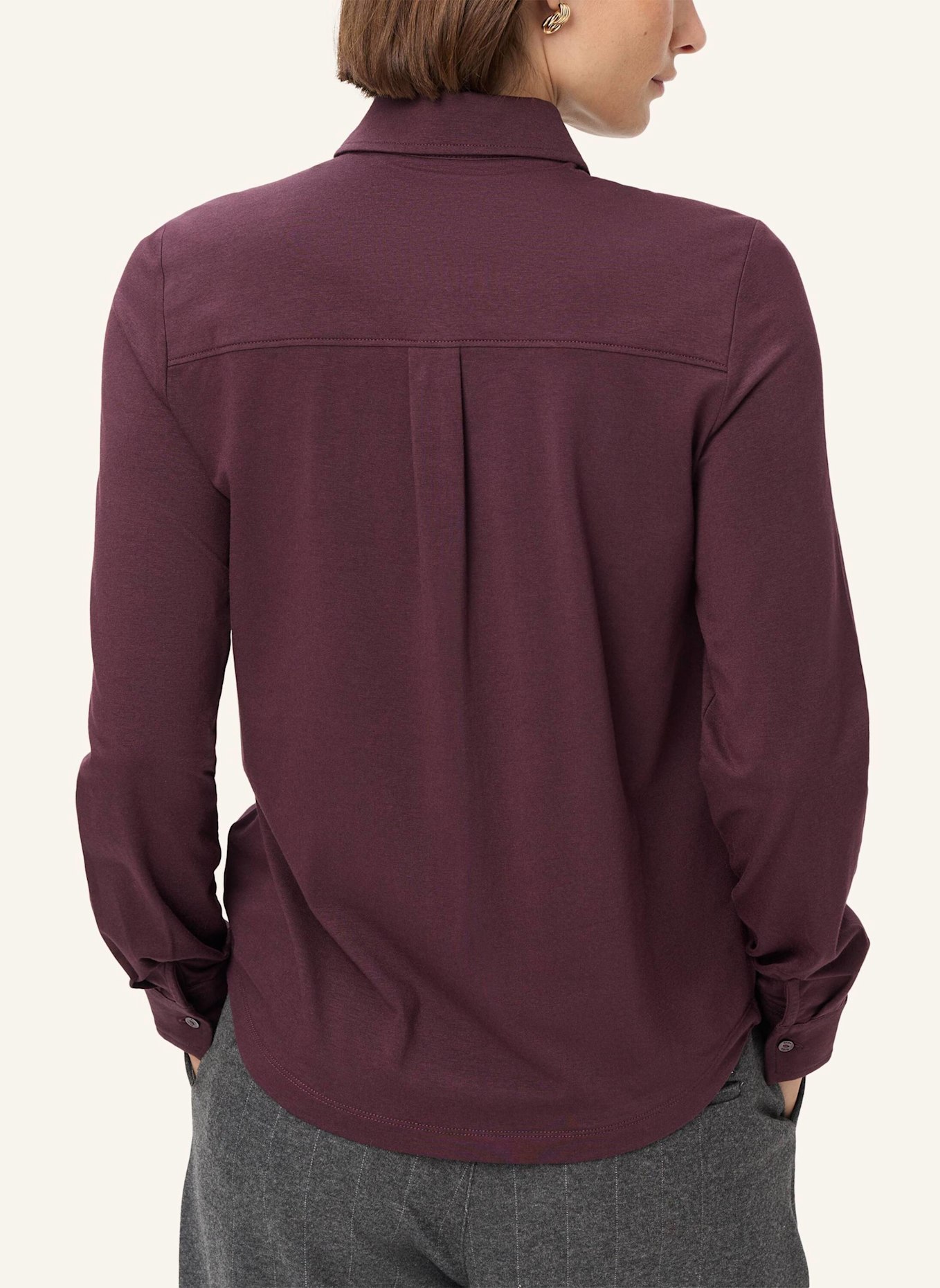 BRAX Shirt-Bluse STYLE CELINA L: DUNKELLILA