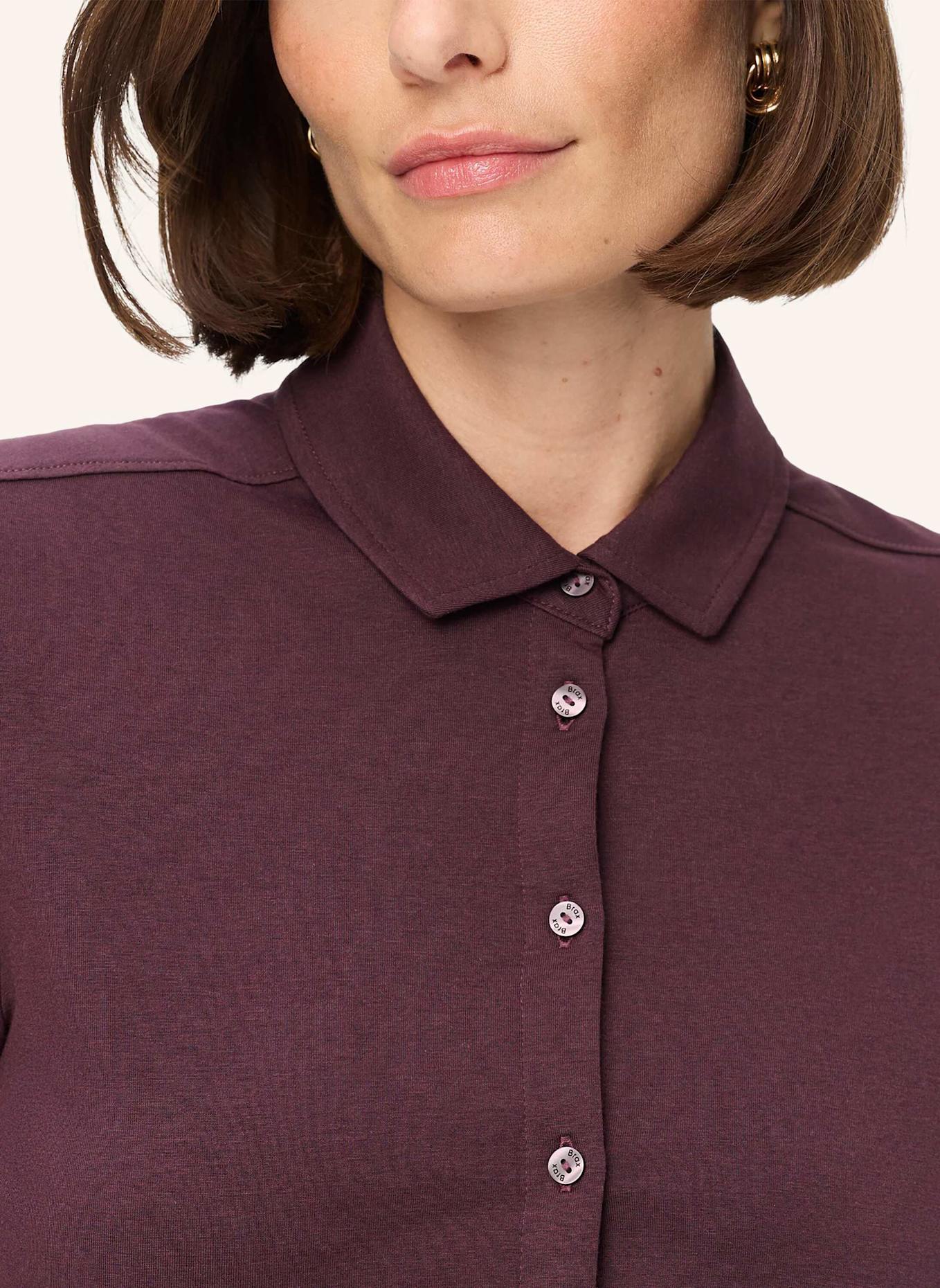 BRAX Shirt-Bluse STYLE CELINA L: DUNKELLILA