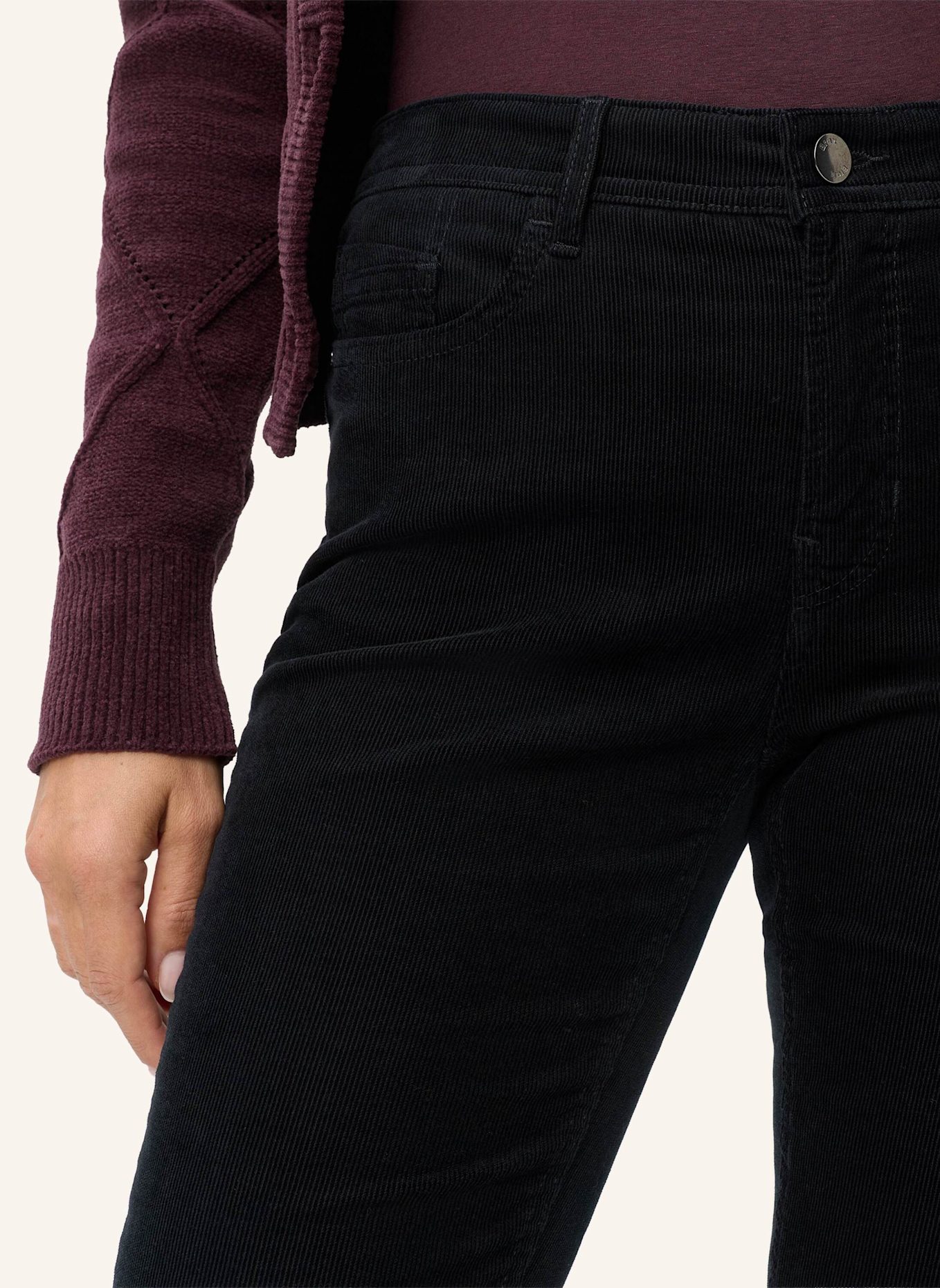 BRAX Five-Pocket-Jeans STYLE CAROLA: SCHWARZ