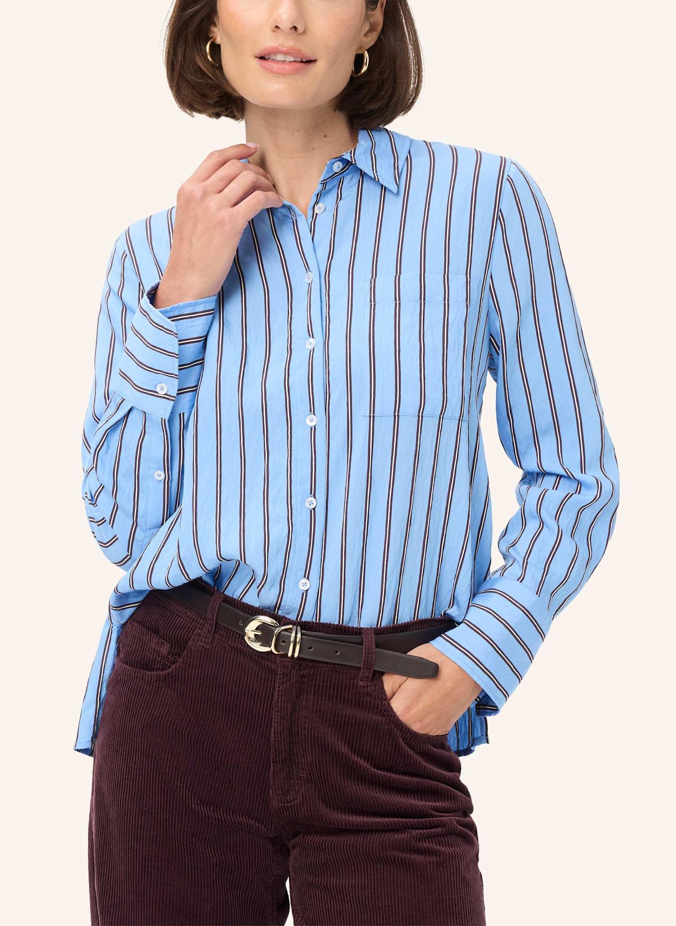 BRAX Hemdbluse STYLE VICA: BLAU