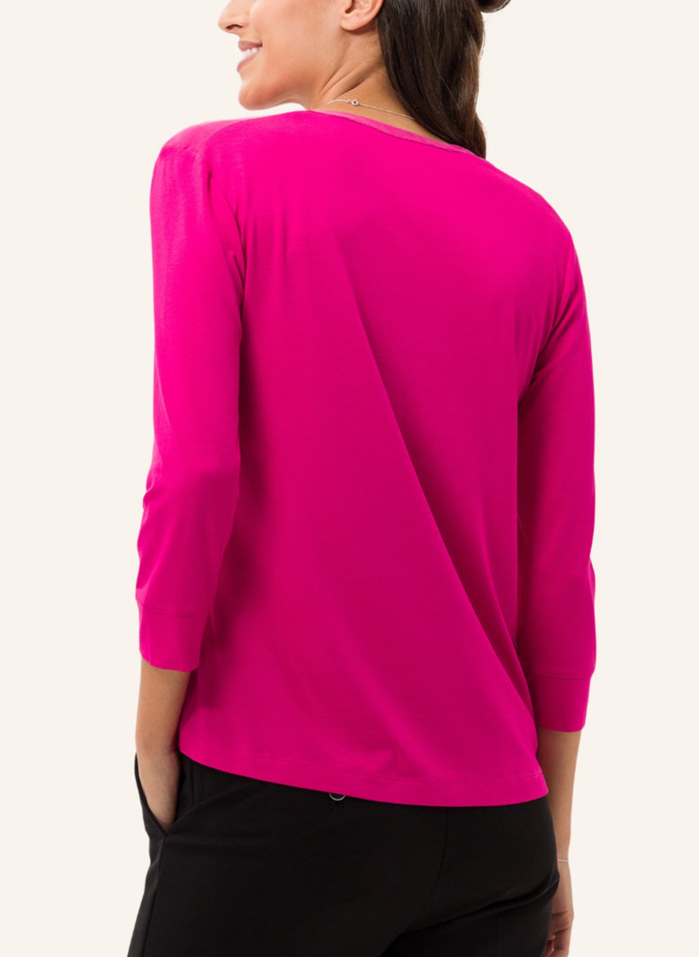 BRAX Shirt mit 3/4-Arm STYLE CLARISSA in pink