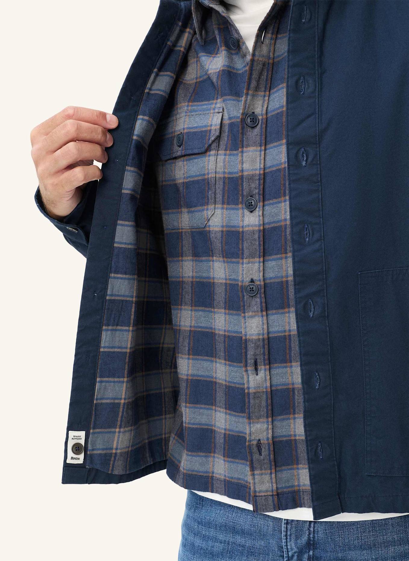 BRAX Overshirt STYLE KAY: DUNKELBLAU