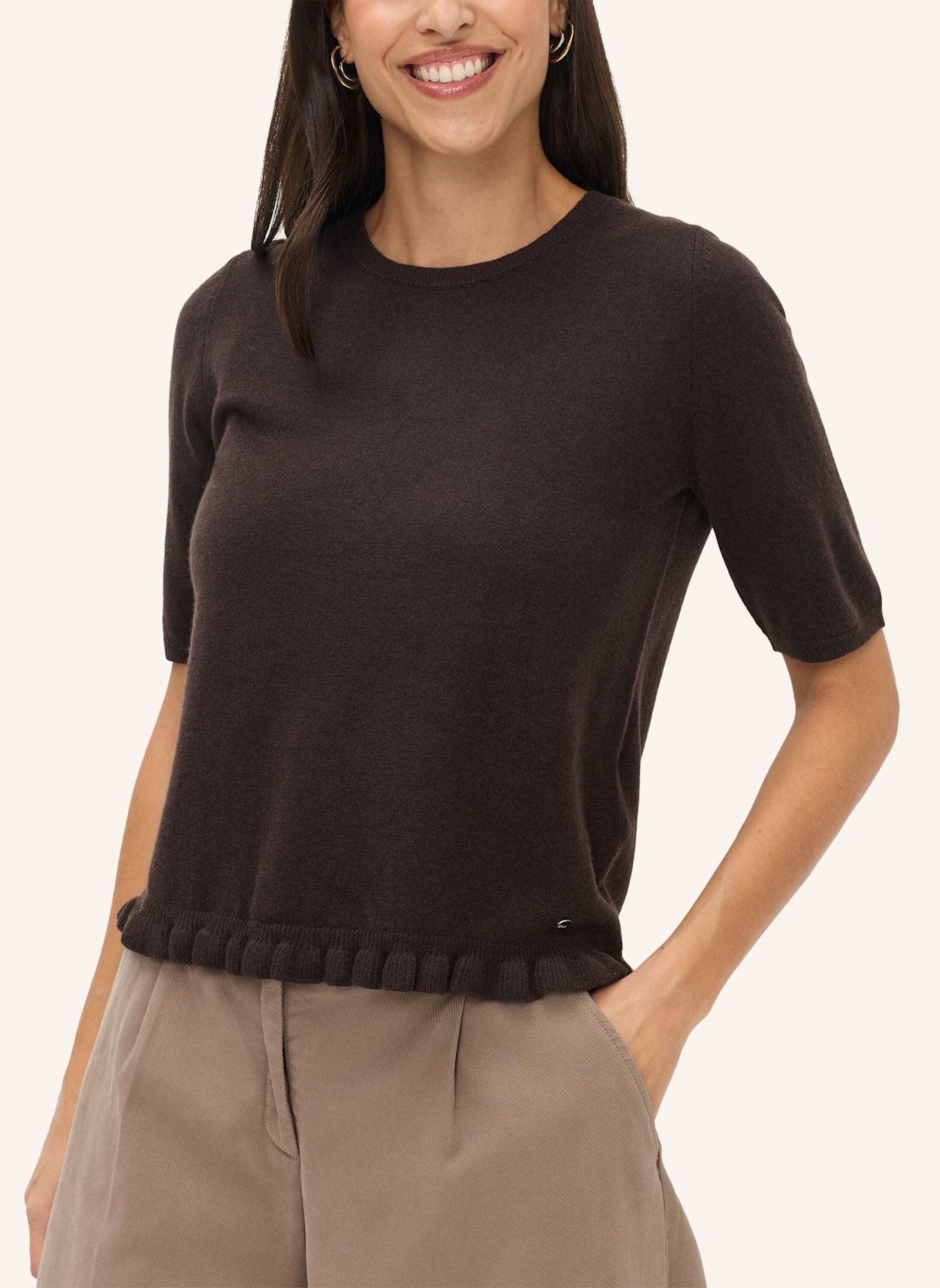 BRAX Strickpullover STYLE NINA: BRAUN