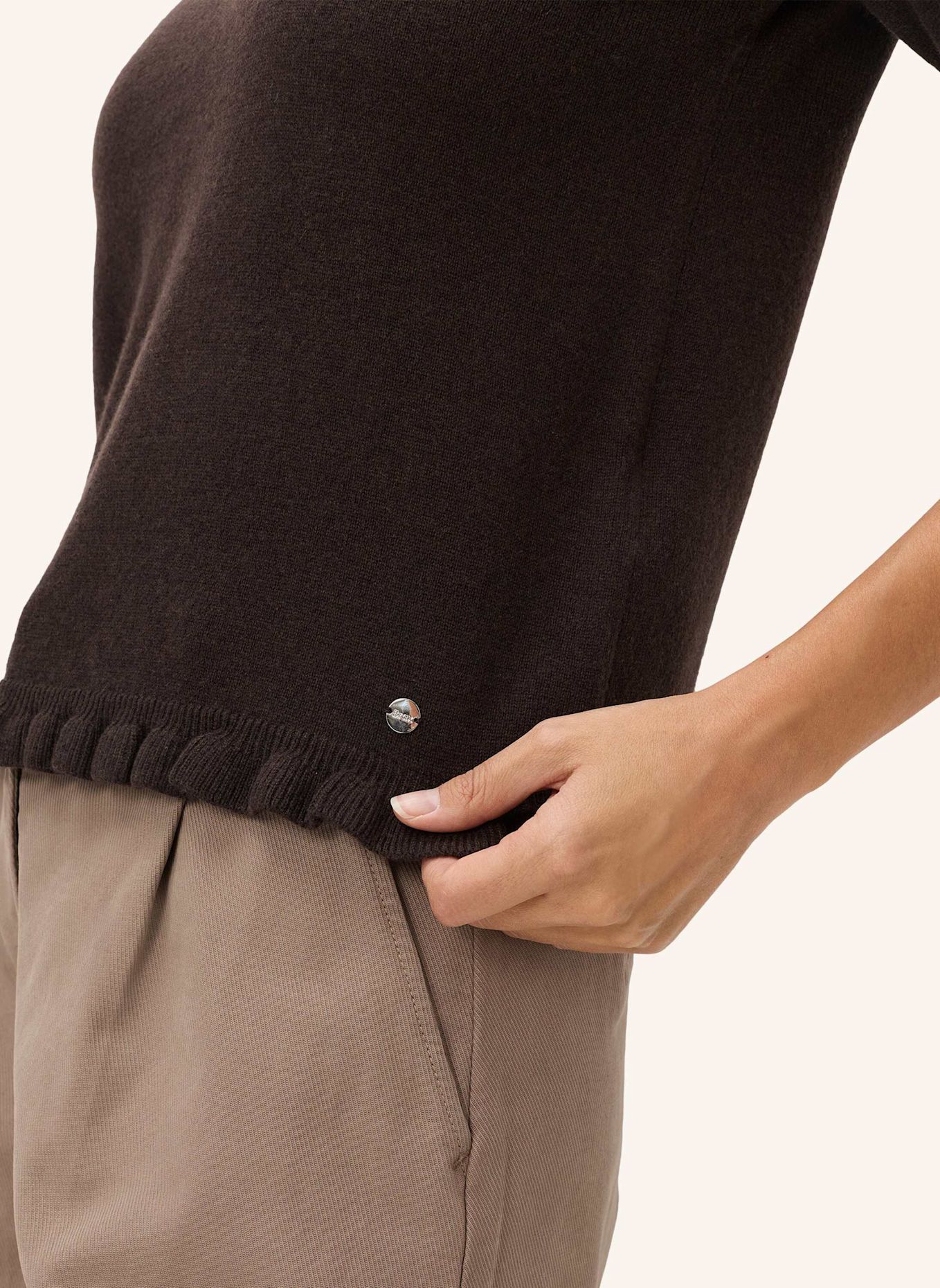 BRAX Strickpullover STYLE NINA: BRAUN