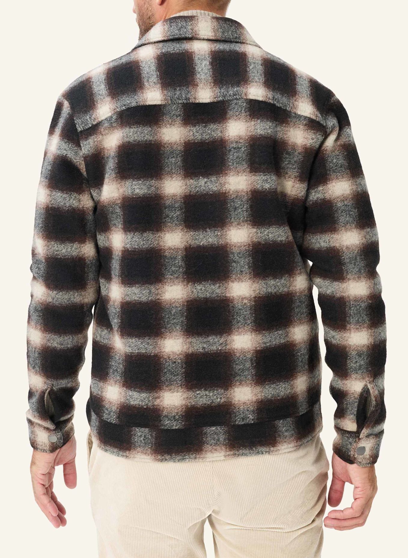 BRAX Overshirt STYLE SANTIAGO: BRAUN