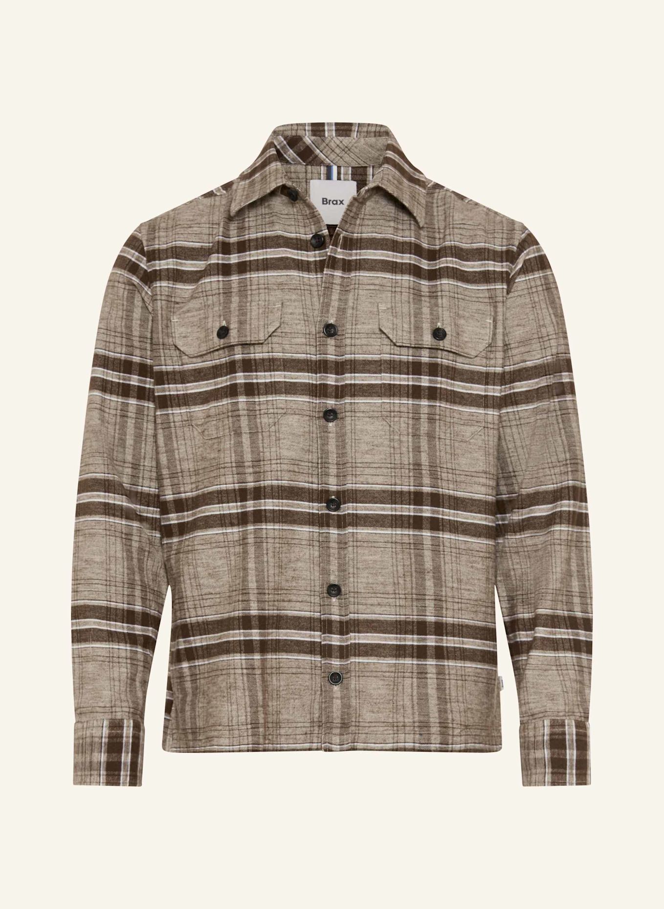 BRAX Overshirt STYLE KAY: BRAUN