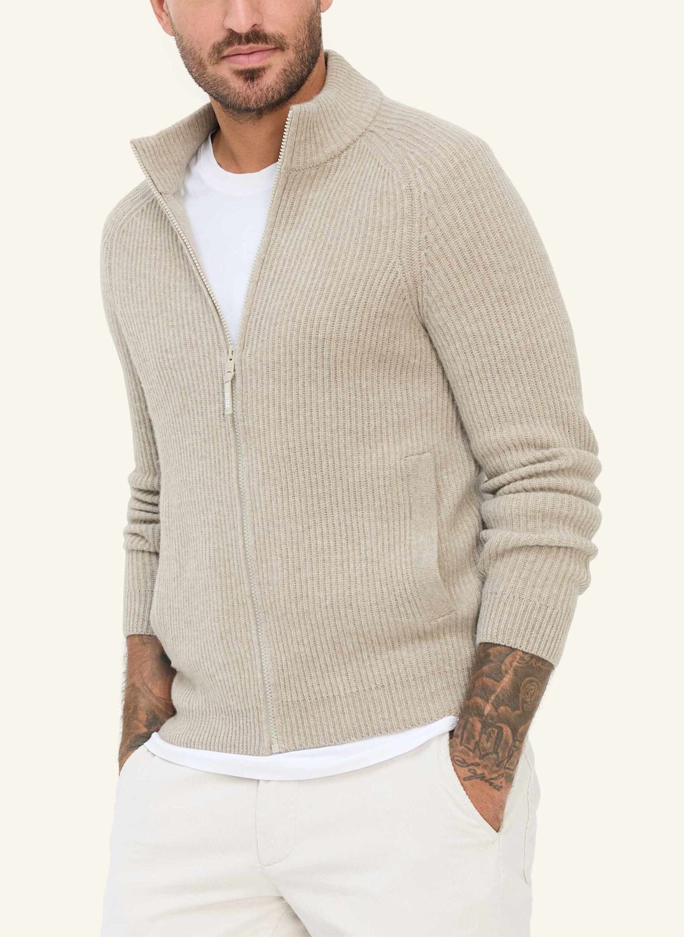 BRAX Strickjacke STYLE JAKE: BRAUN