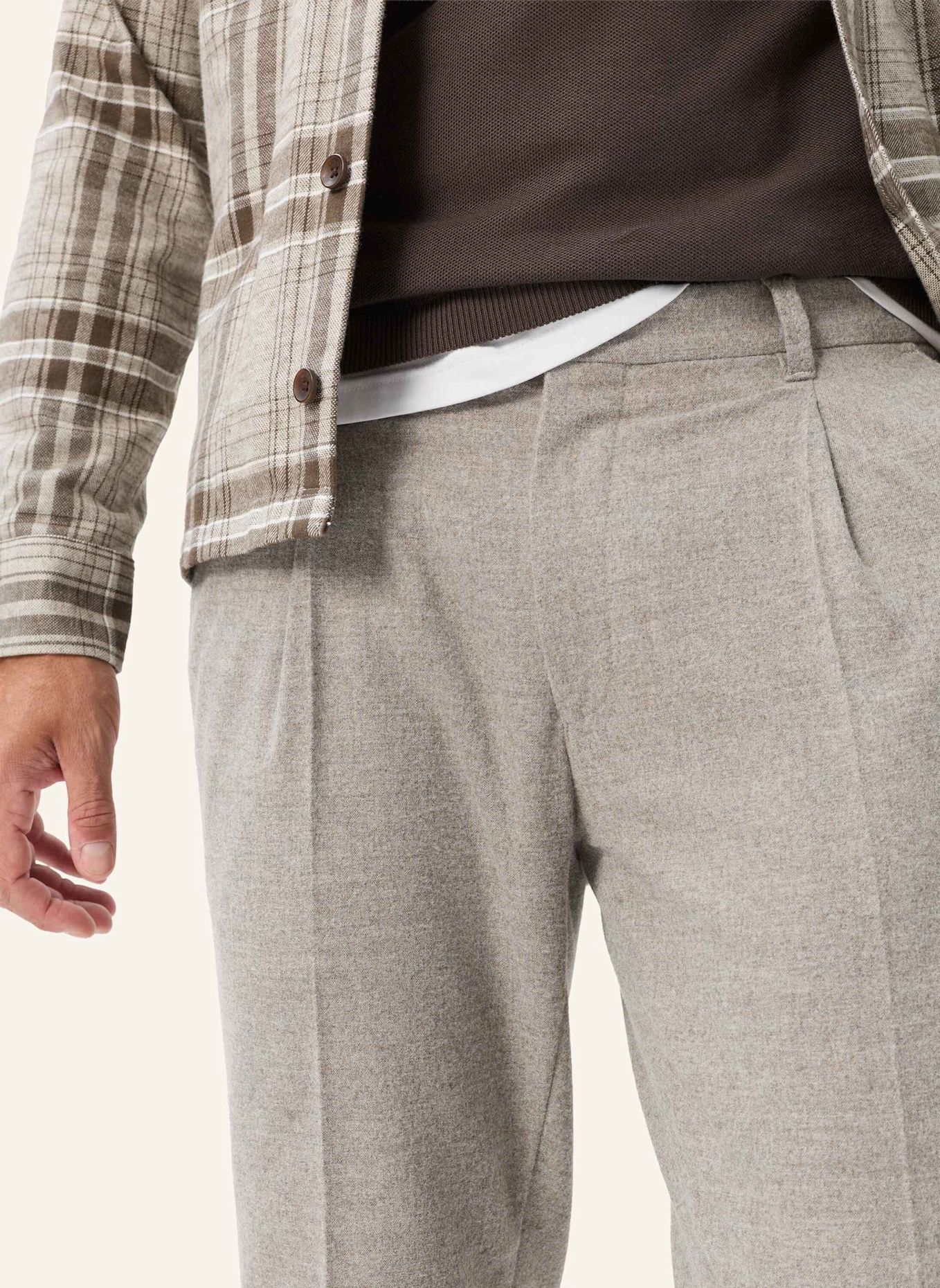 BRAX Chino|Bundfaltenhose STYLE TINO: BEIGE