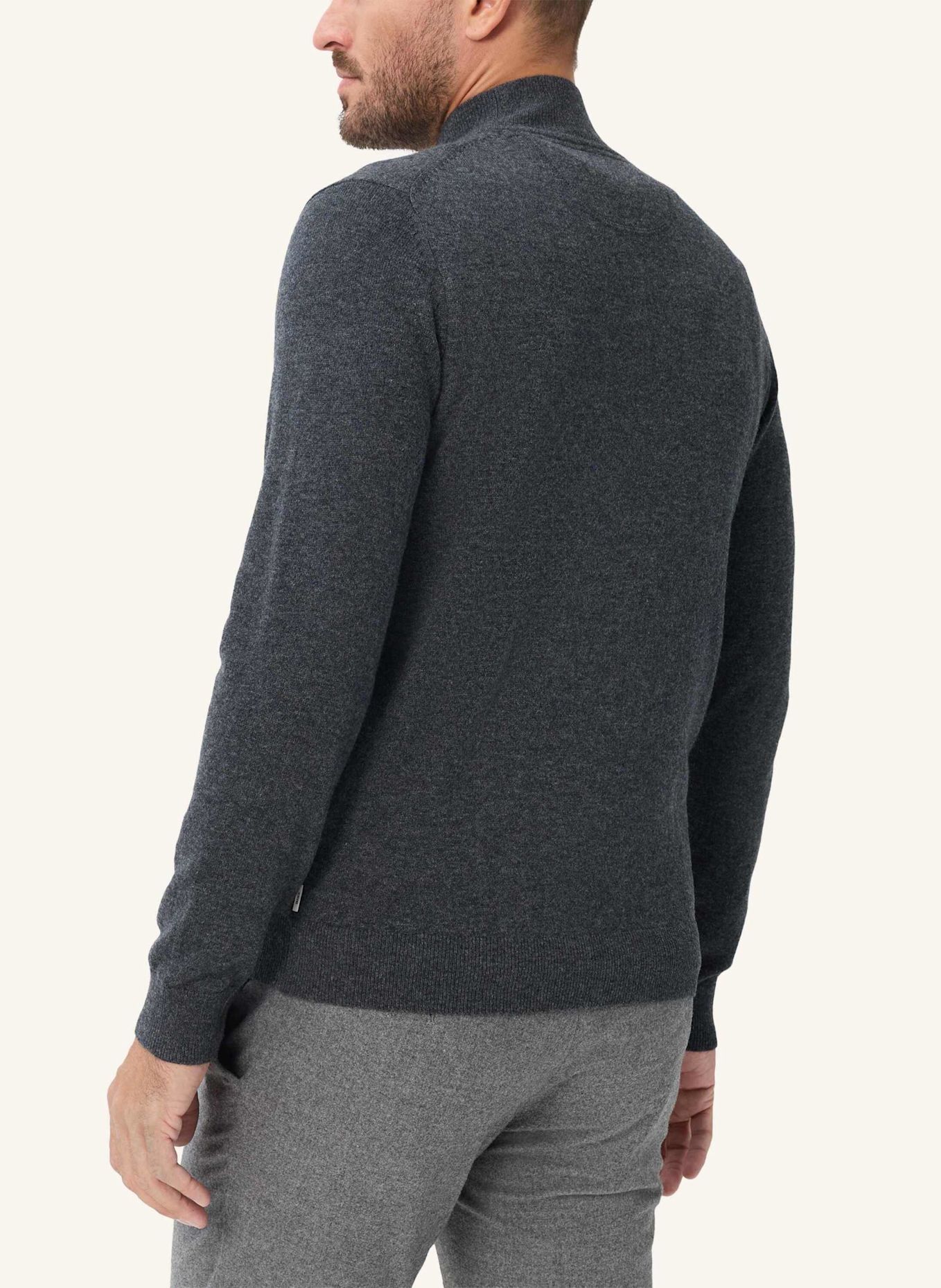 BRAX Strickpullover STYLE BEN: DUNKELGRAU
