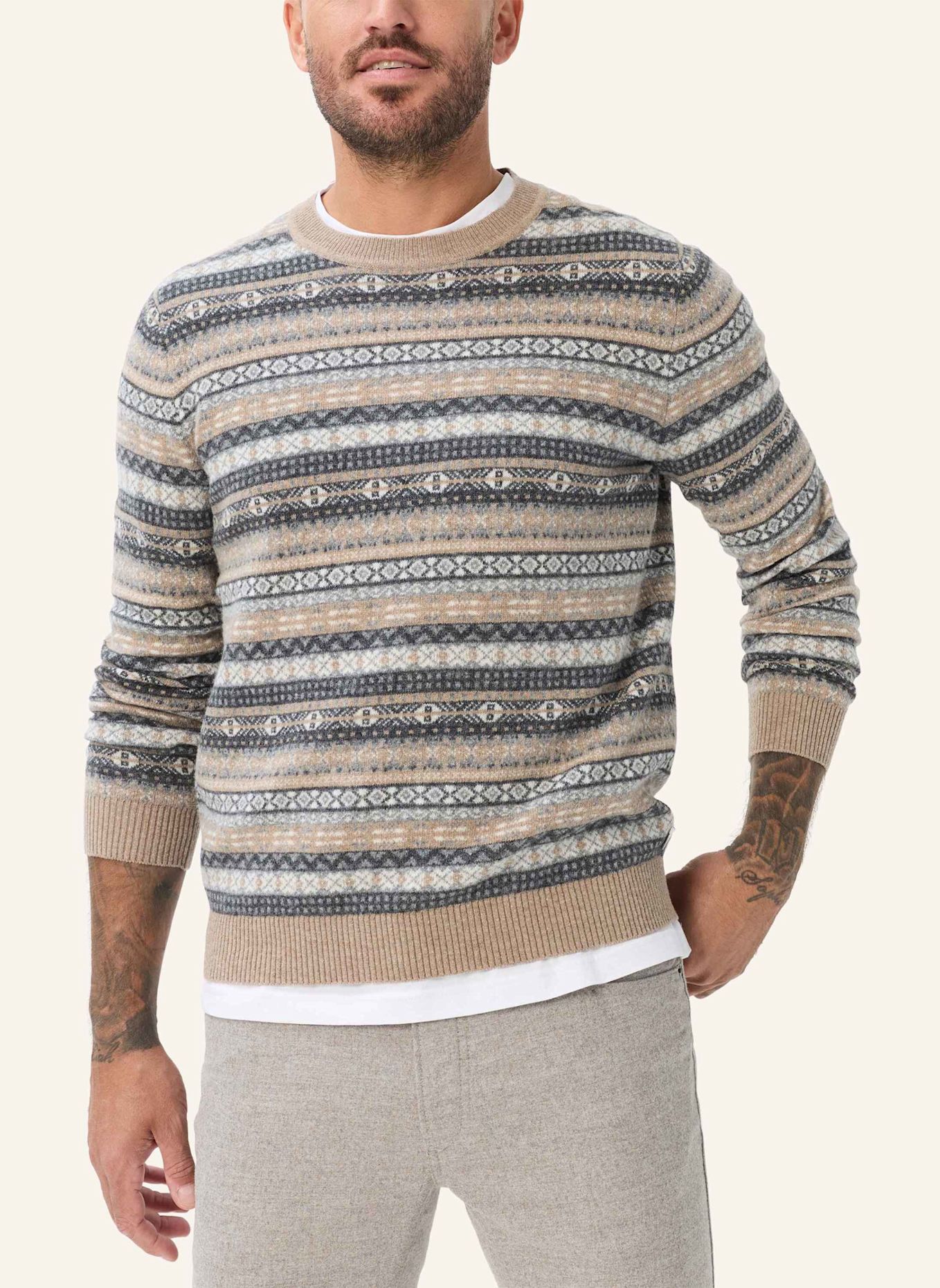 BRAX Strickpullover STYLE RICK: BRAUN