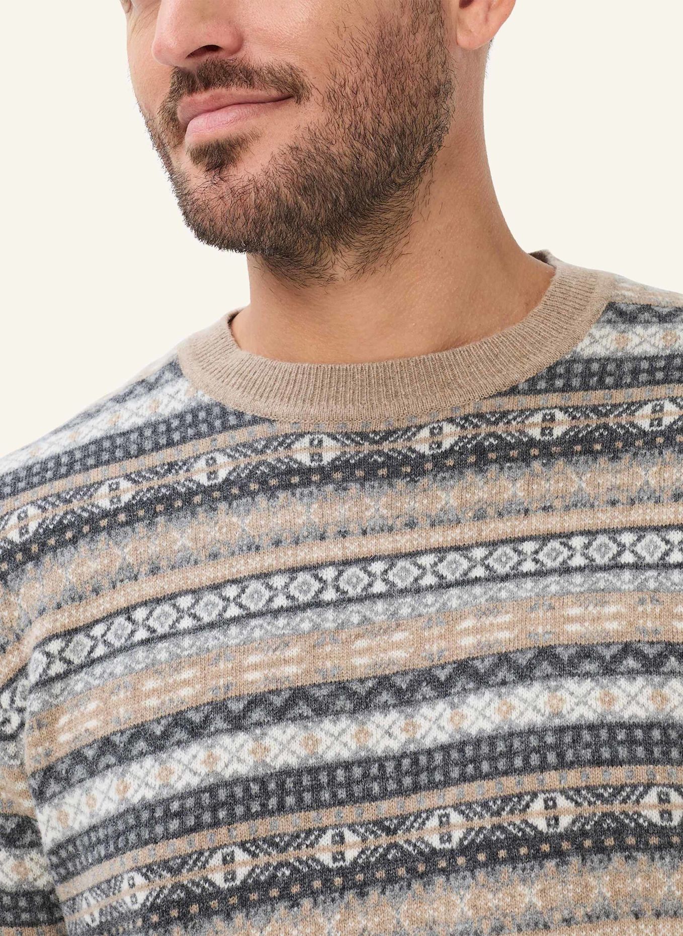 BRAX Strickpullover STYLE RICK: BRAUN