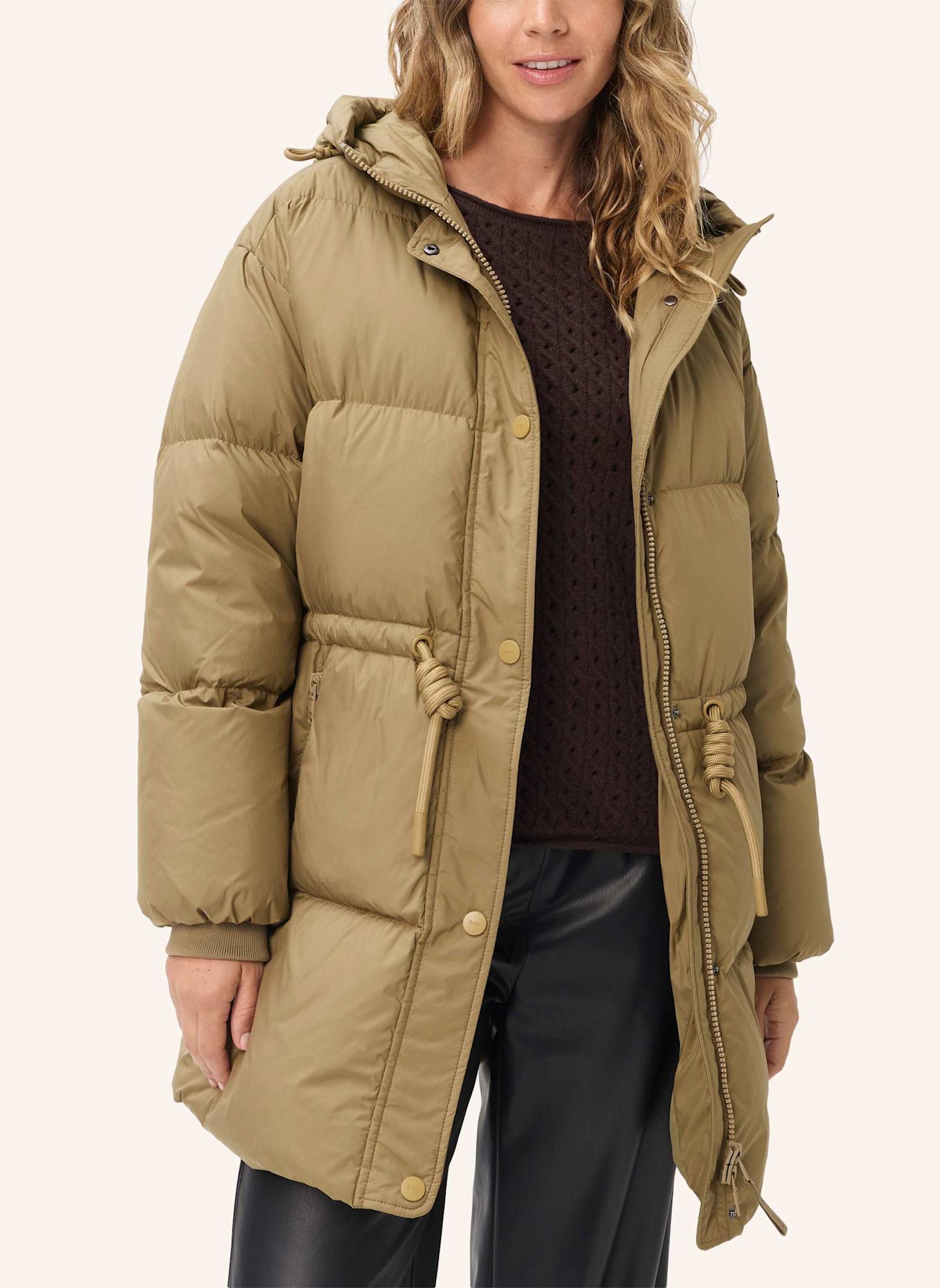 BRAX Pufferjacket STYLE TILDA: KHAKI
