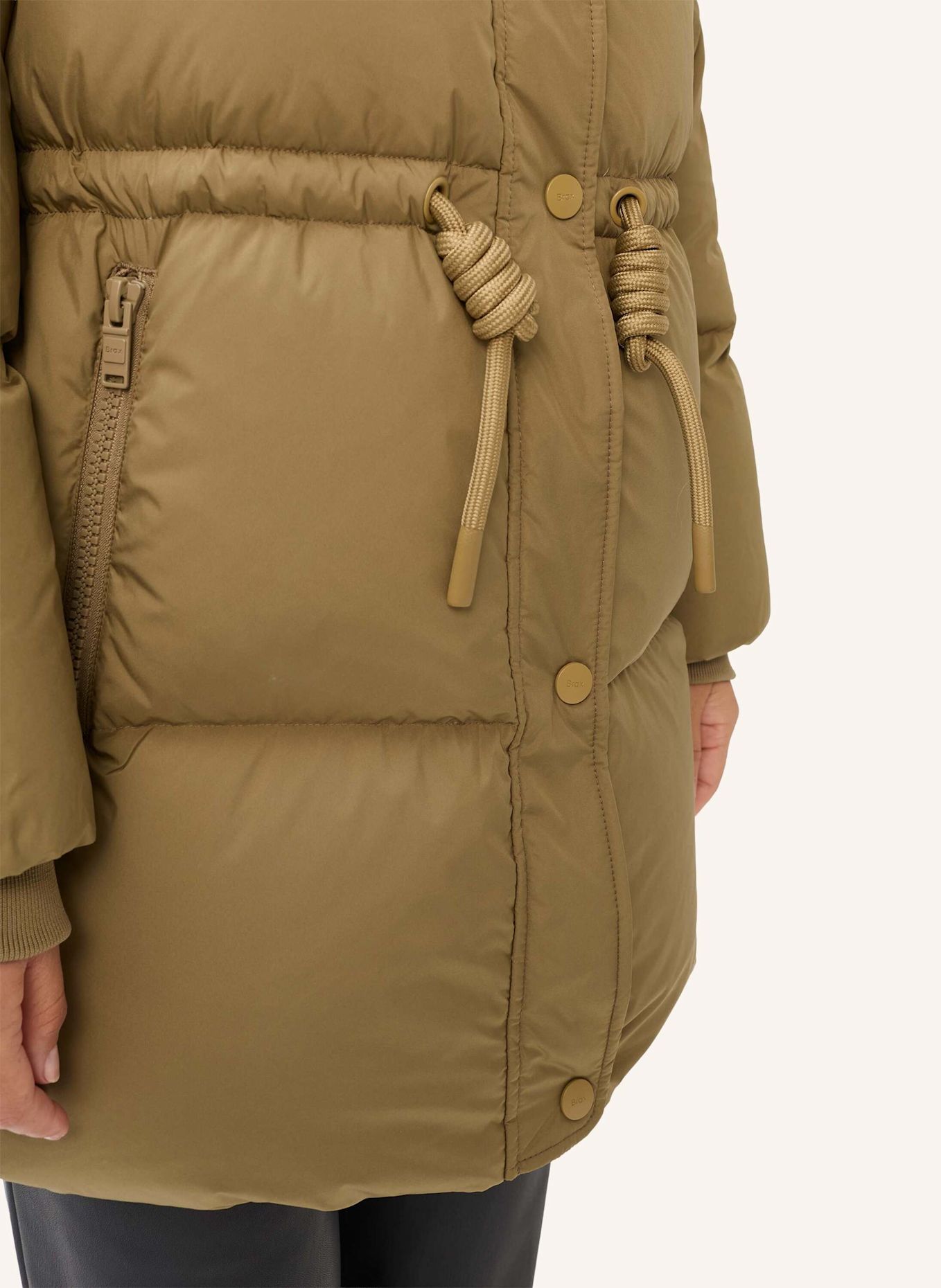 BRAX Pufferjacket STYLE TILDA: KHAKI