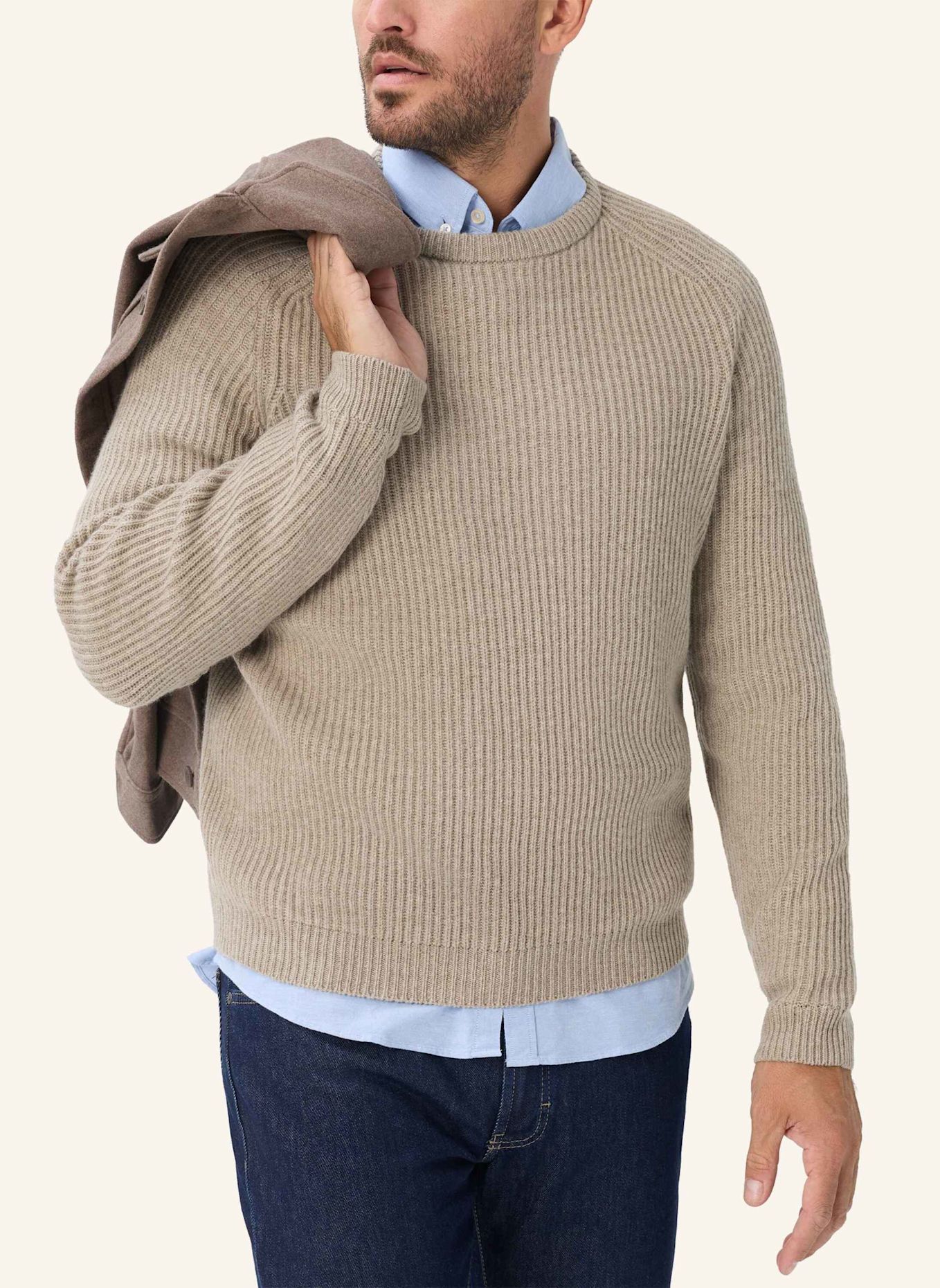 BRAX Strickpullover STYLE ROCCO: BRAUN