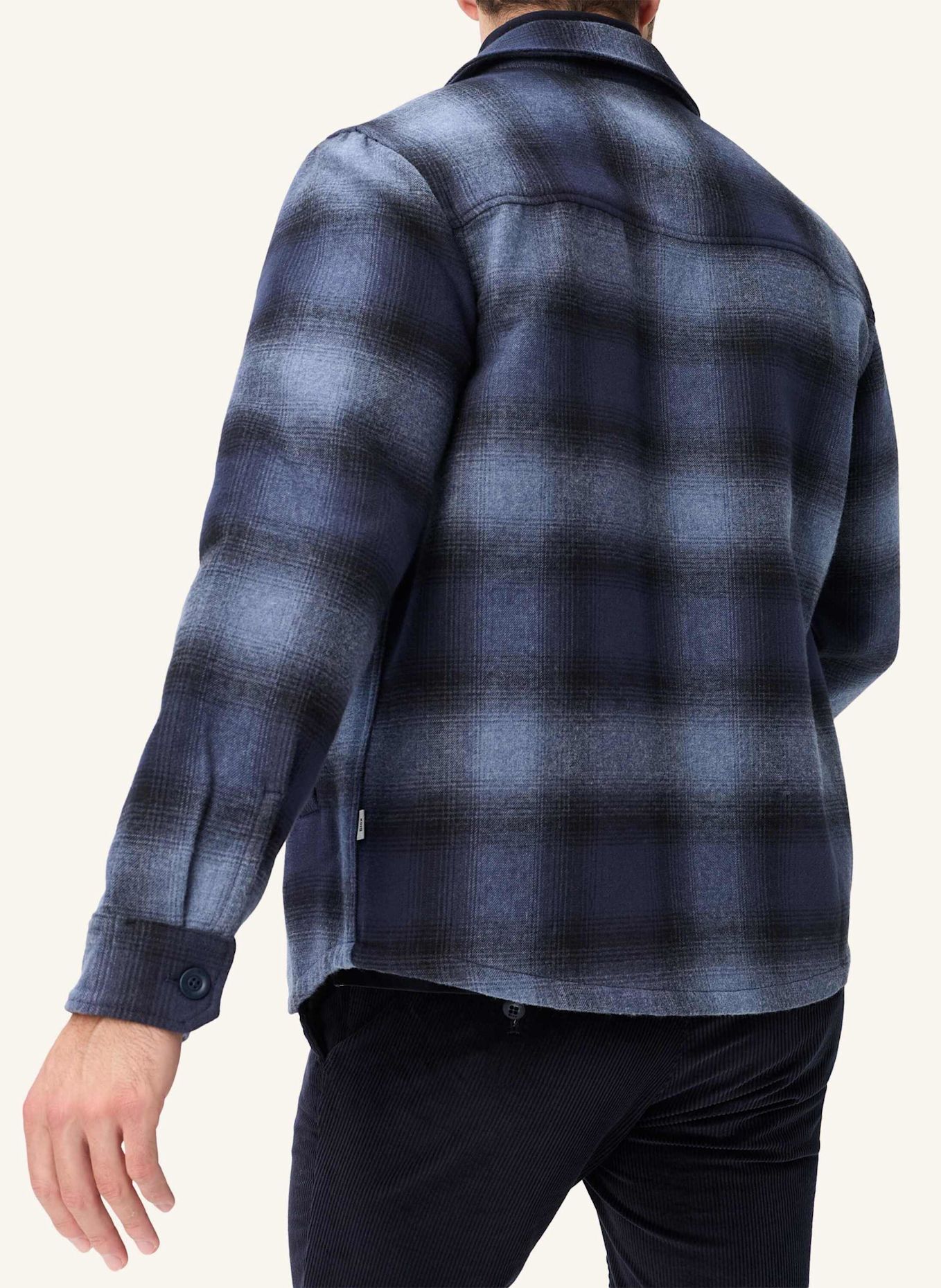 BRAX Overshirt STYLE SANTIAGO: DUNKELBLAU