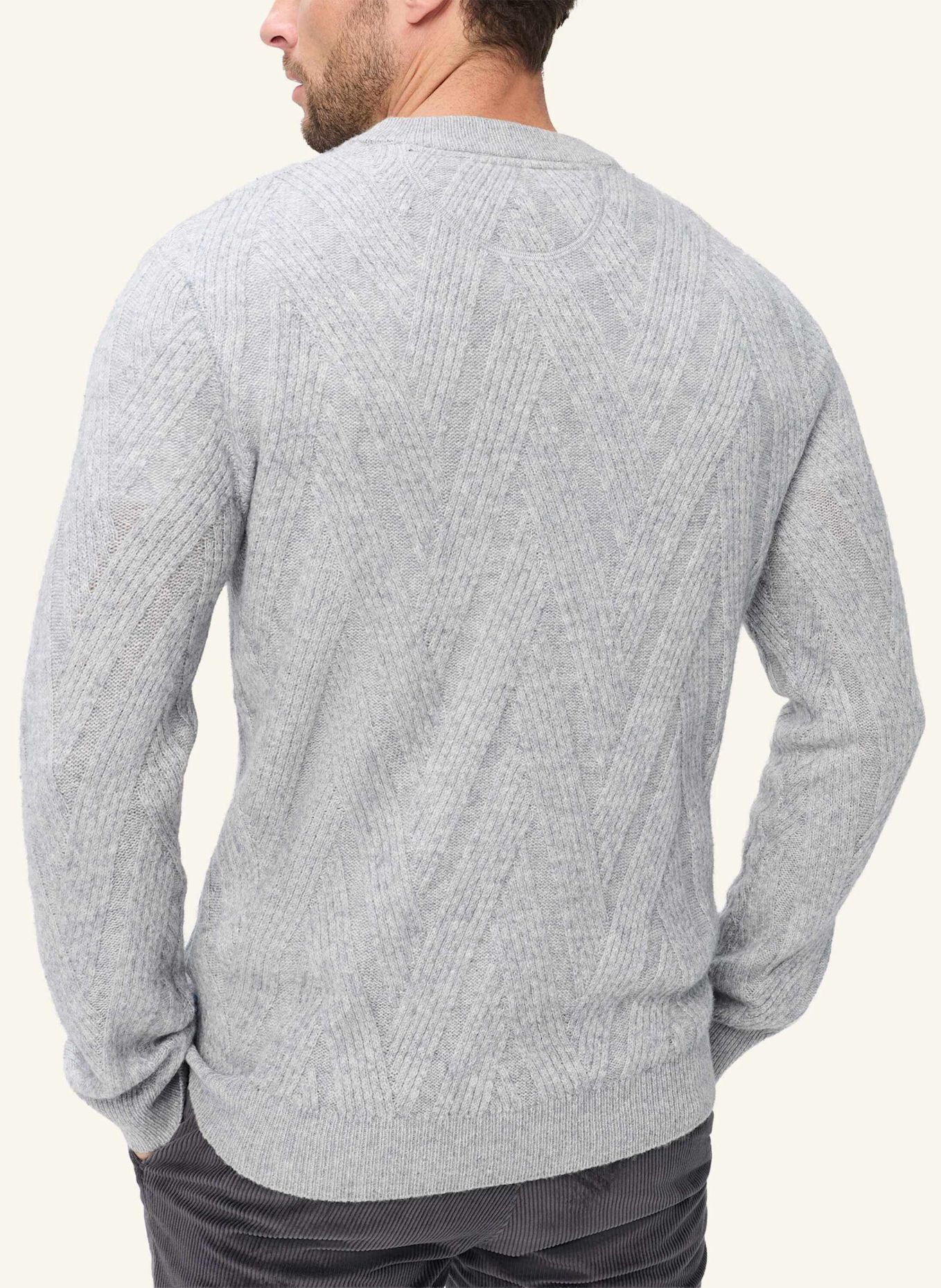 BRAX Strickpullover STYLE BUDDY: GRAU