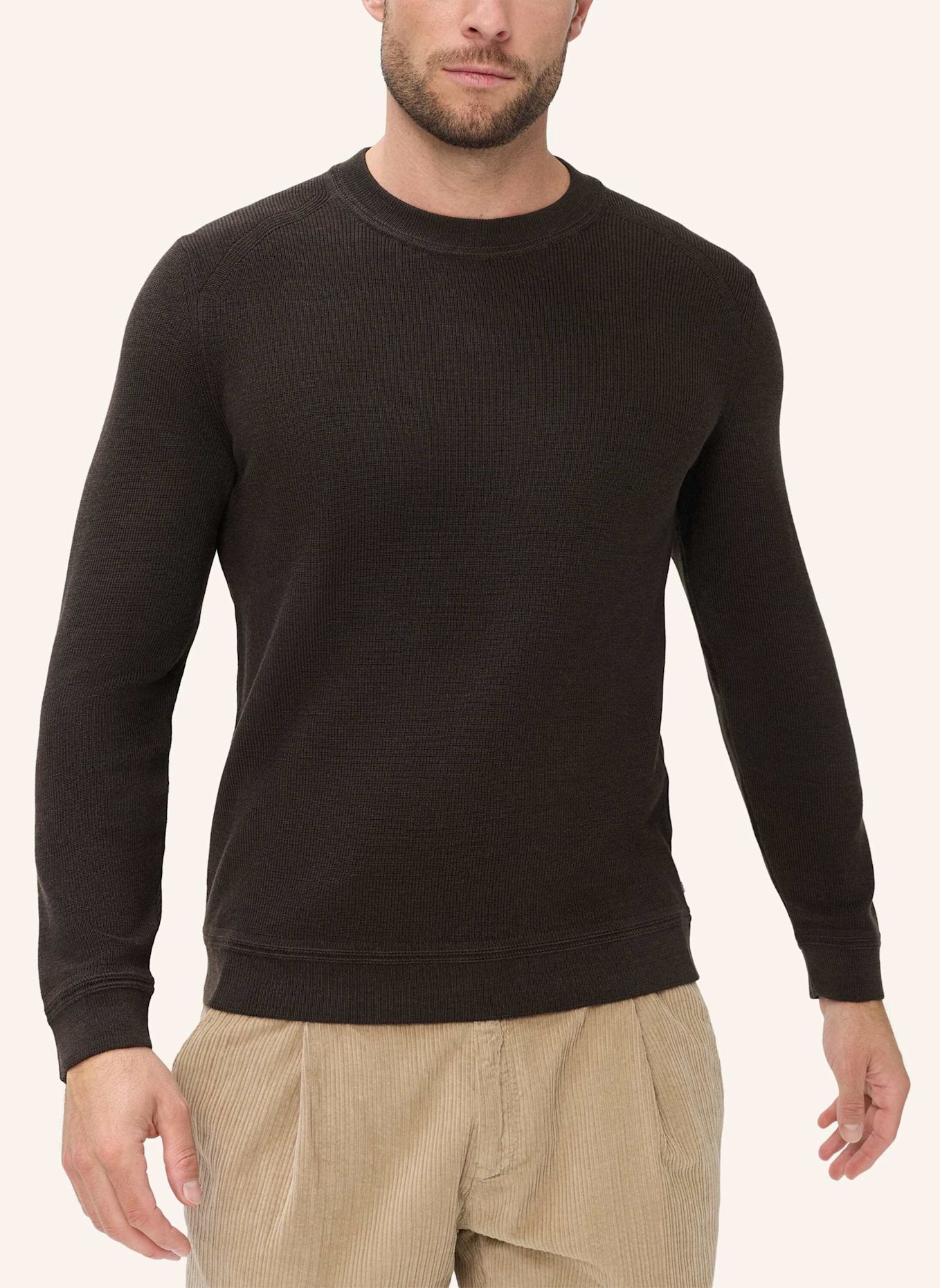 BRAX Strickpullover STYLE ROY: BRAUN
