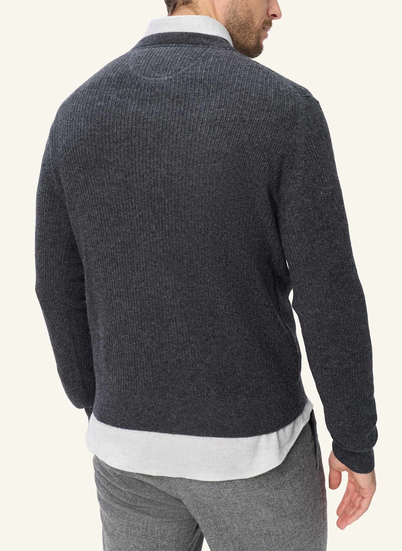 BRAX Strickpullover STYLE RICK: DUNKELGRAU