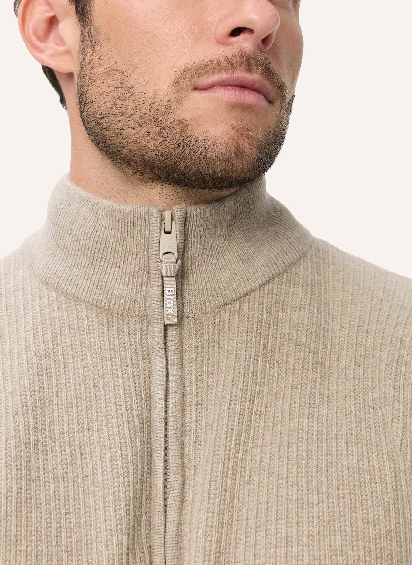BRAX Strickpullover STYLE STEFFEN: BRAUN