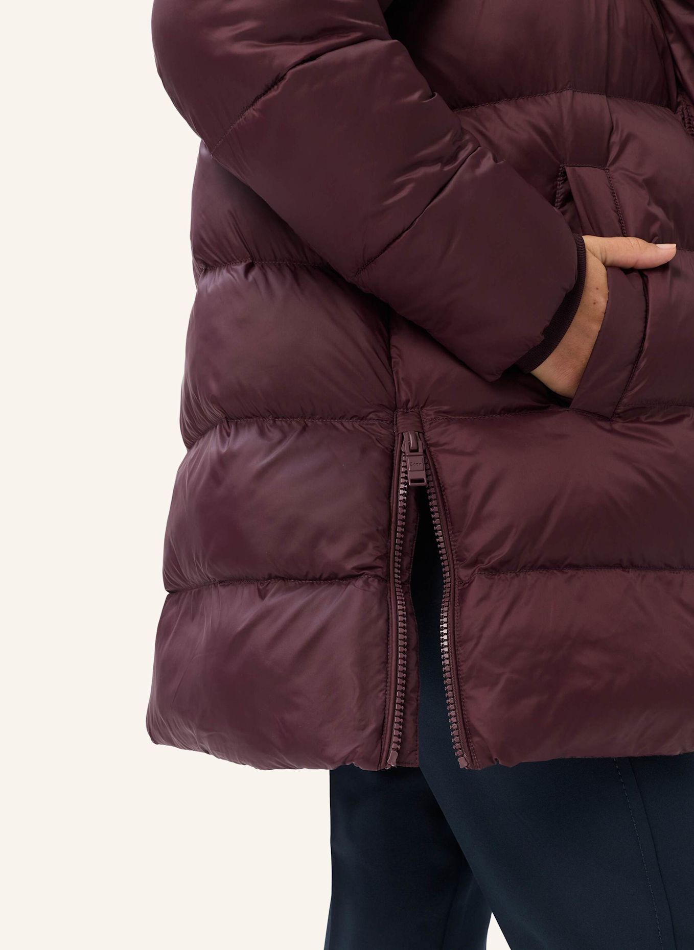 BRAX Pufferjacket|Long-Jacke STYLE TORI: DUNKELLILA