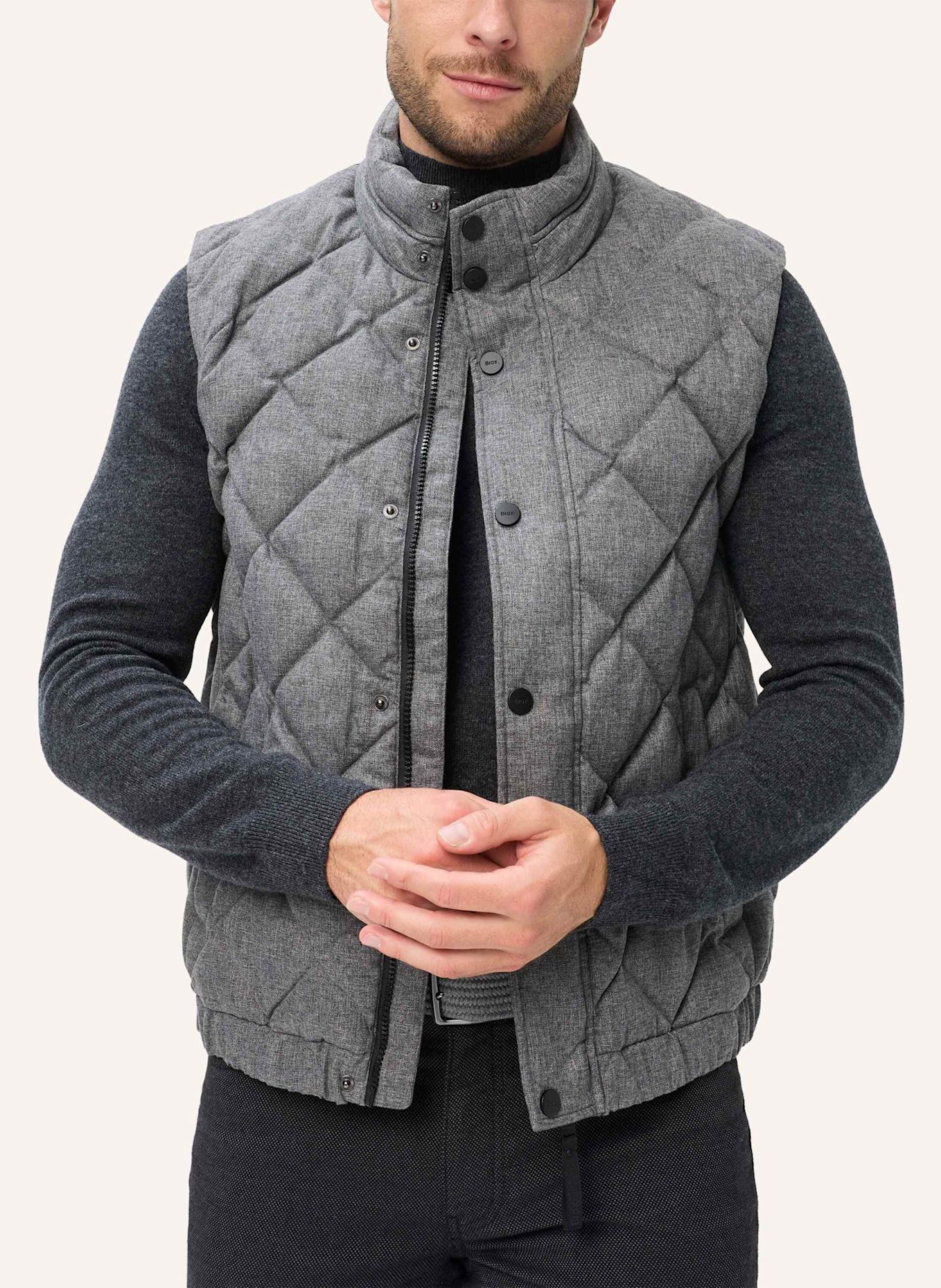 BRAX Steppweste STYLE JACK: GRAU