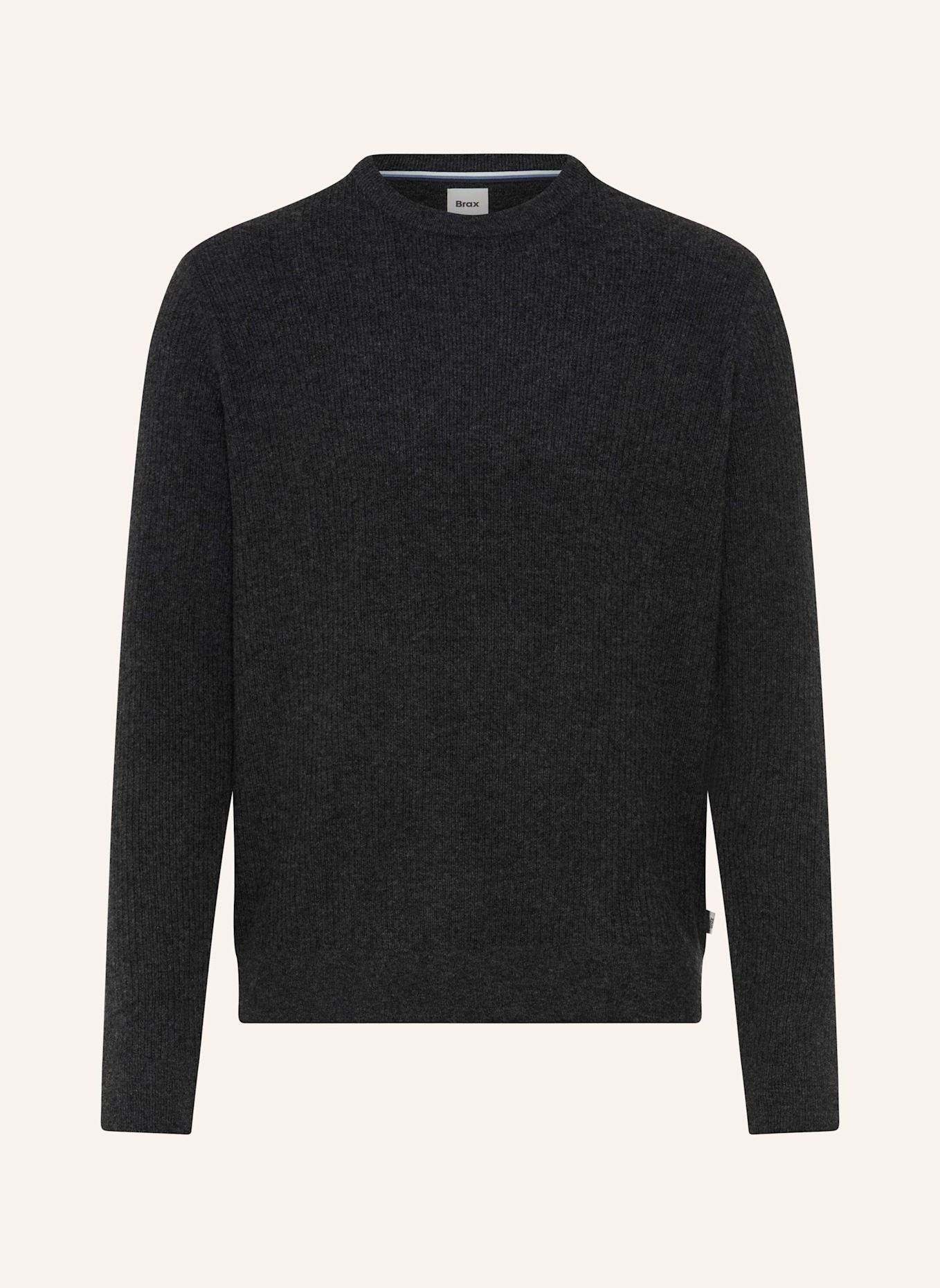 BRAX Strickpullover STYLE RICK: DUNKELGRAU