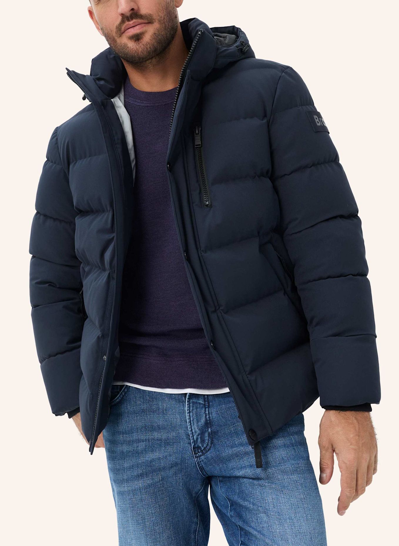 BRAX Pufferjacket STYLE BOB: BLAU