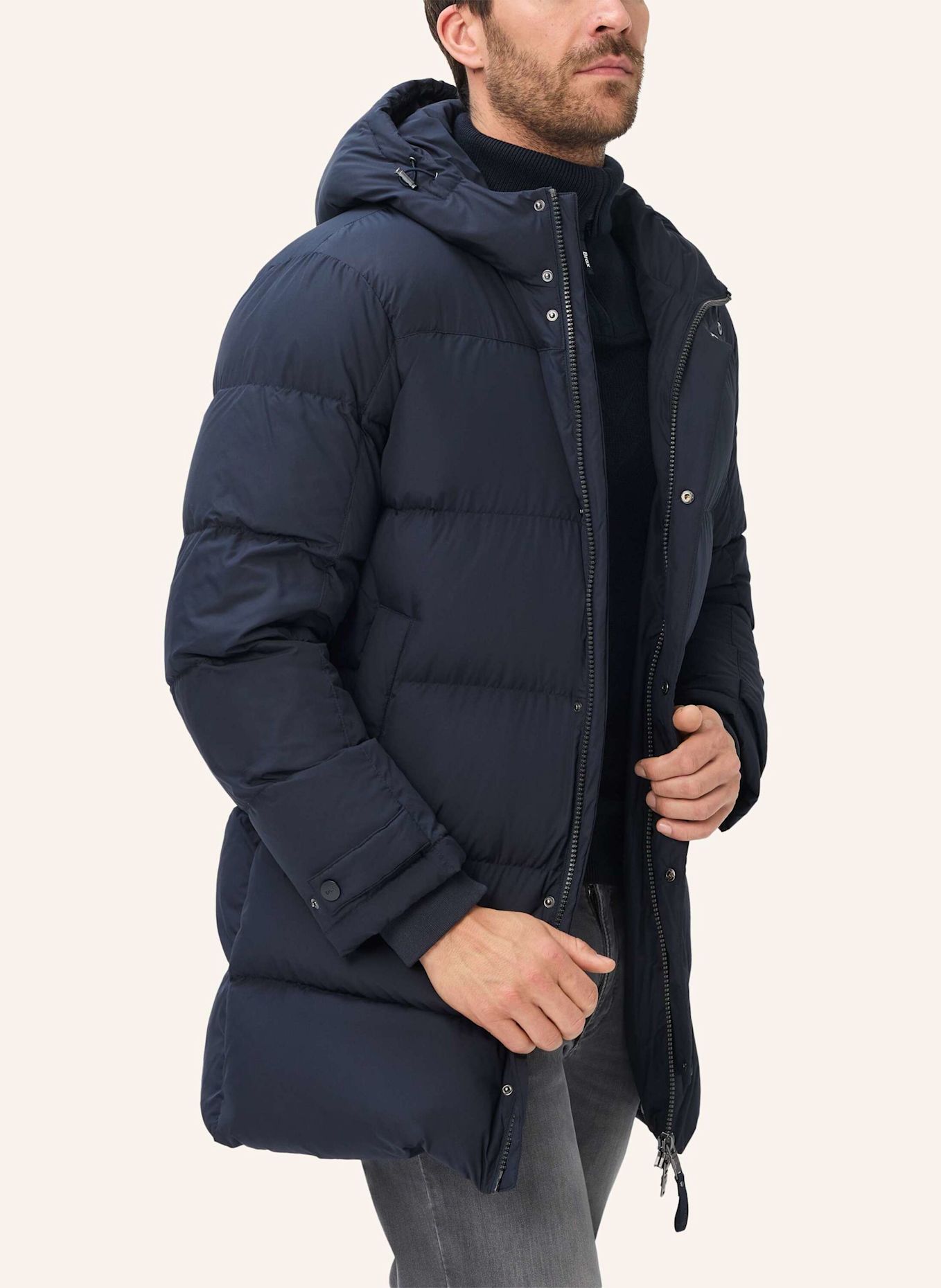 BRAX Puffercoat STYLE STEVEN: BLAU