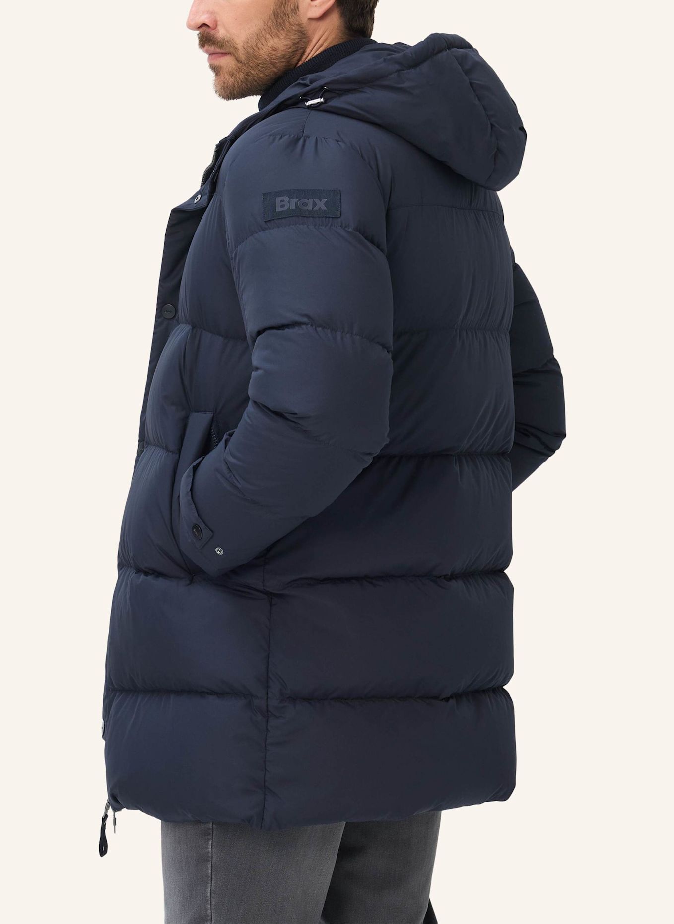 BRAX Puffercoat STYLE STEVEN: BLAU