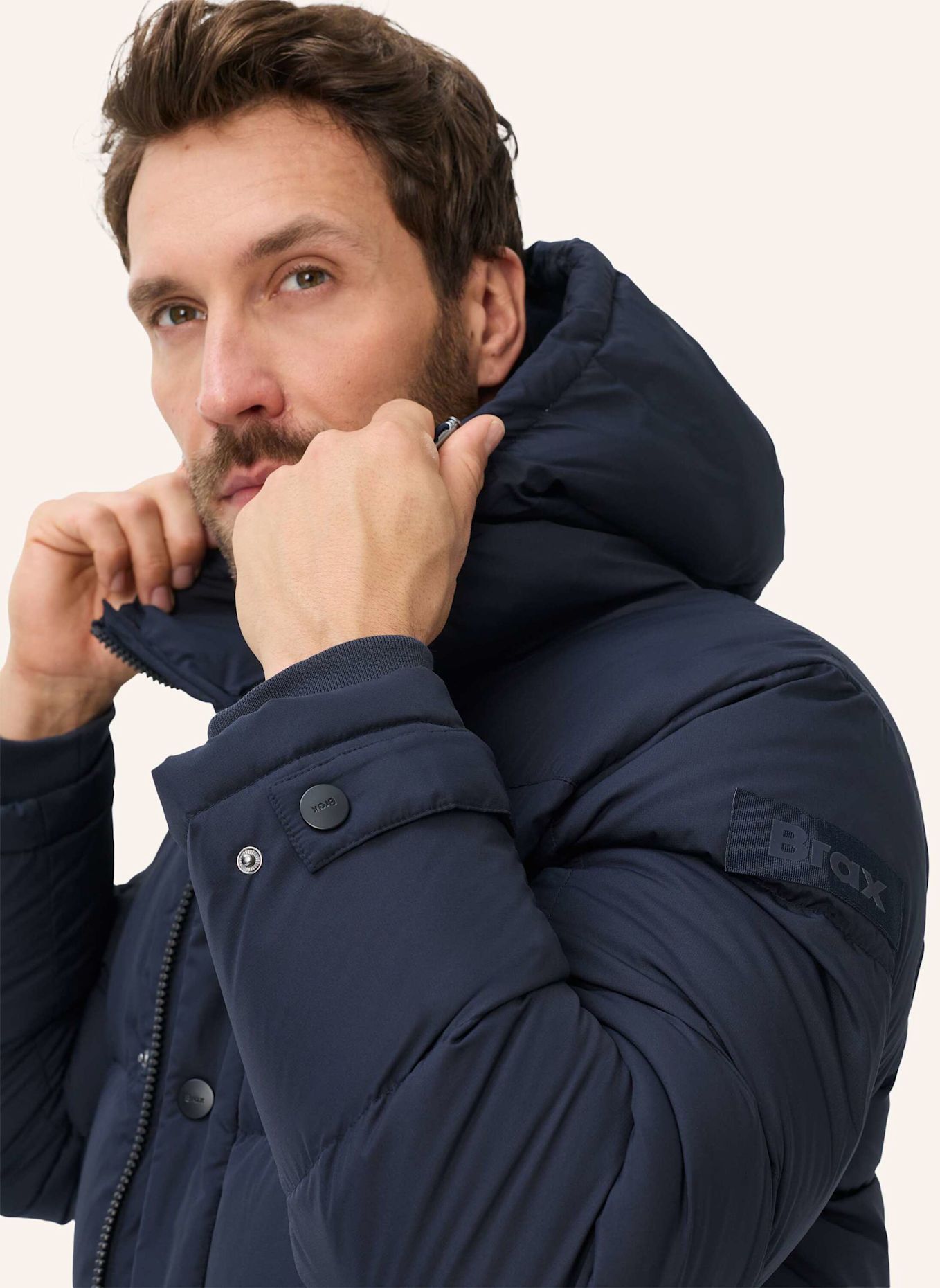 BRAX Puffercoat STYLE STEVEN: BLAU