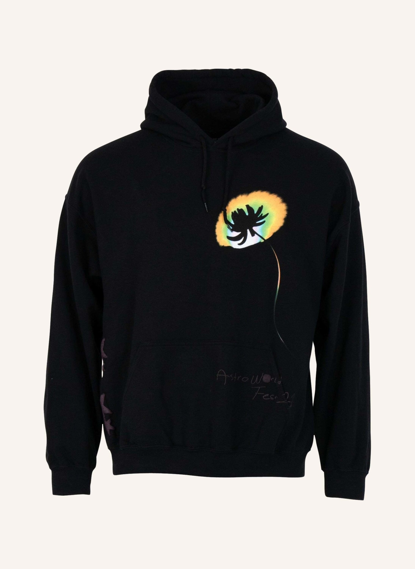 TRAVIS SCOTT Hoodie ASTROFEST FACE MELT BY BIBO, Farbe: SCHWARZ (Bild 3)