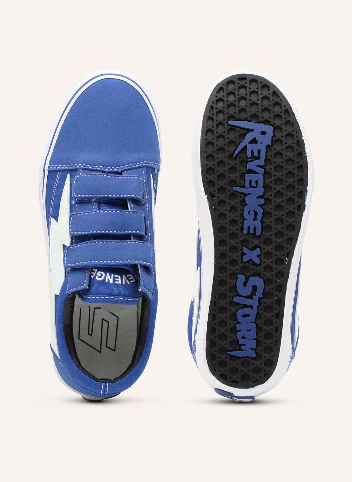 REVENGE X STORM Sneaker Sneaker VELCRO NUMBER 1 BY BIBO, Farbe: BLAU (Bild 5)